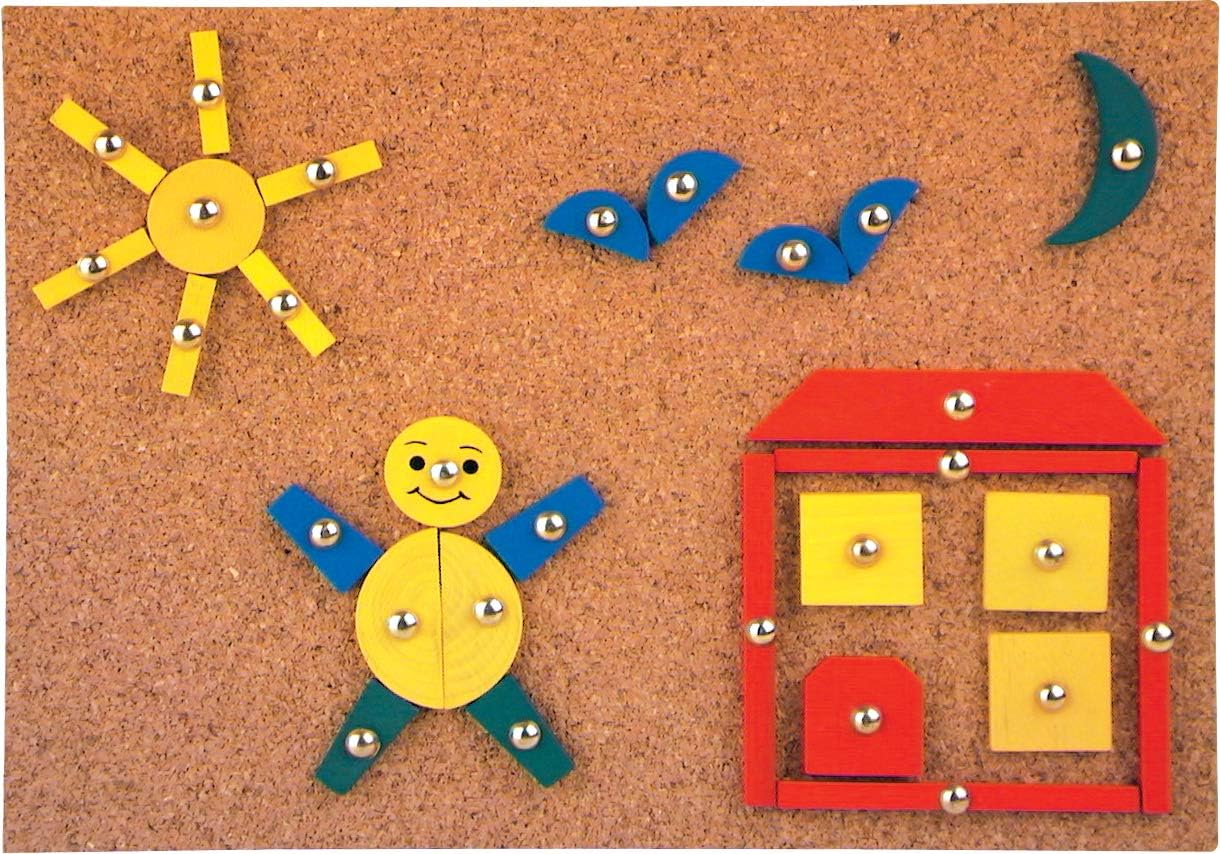 Tobar Tap Tap Art - Wooden Craft Set with 100+ Pieces for Creative Play 3