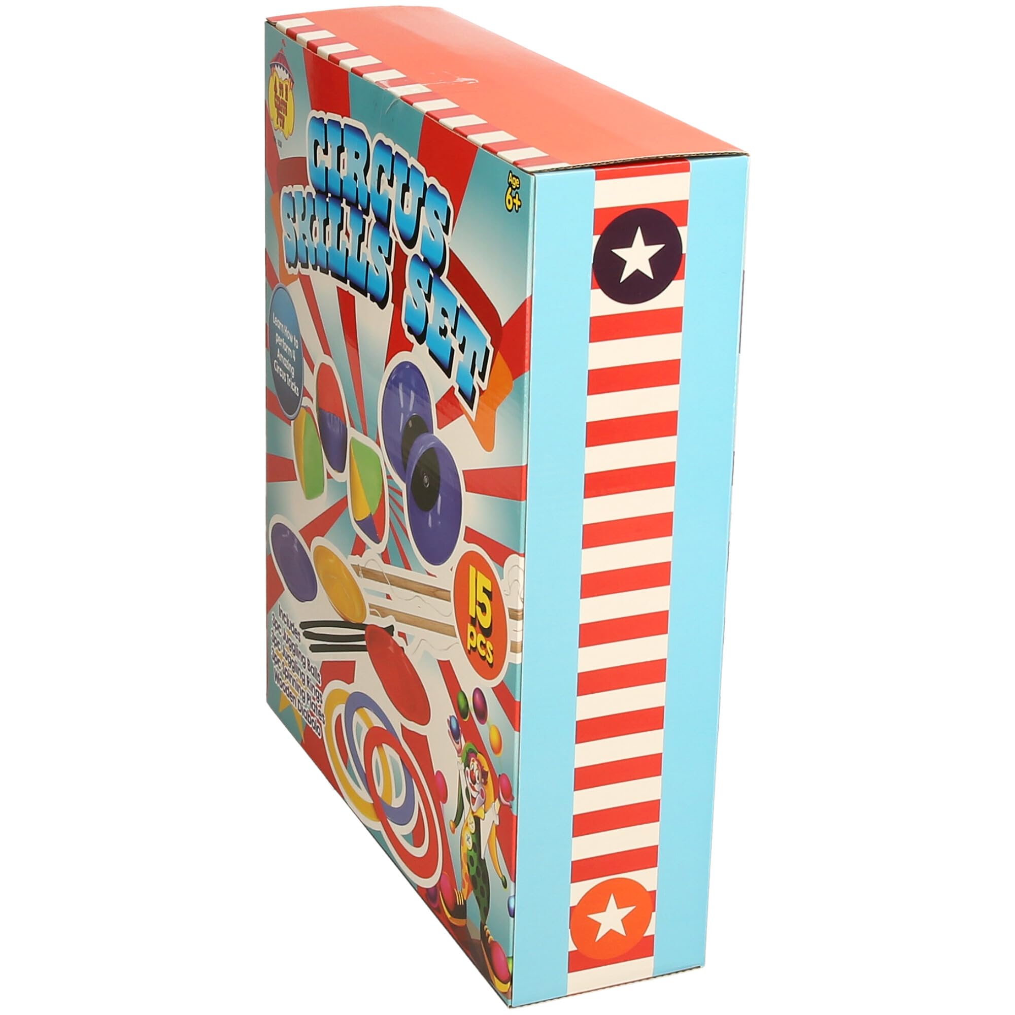 Tent Fun Circus Skills Set - 15-Piece Juggling & Spinning Toys for Kids 6+ 4