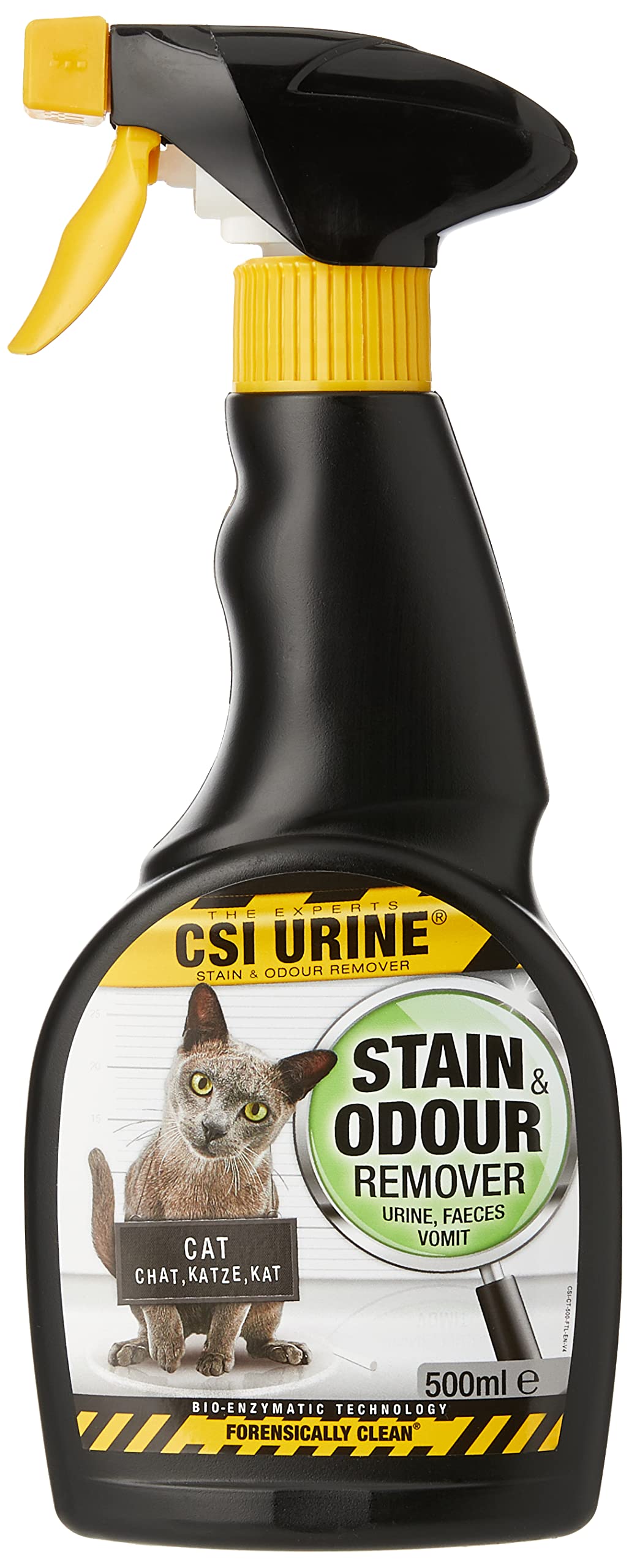 CSI Urine Stain & Odour Remover for Cat/Kitten - 500ML Spray | Bleach-Free