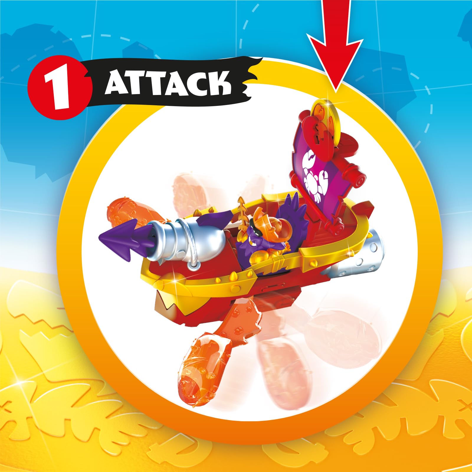 PIRATIX Sea Crusher Pirate Ship Playset - Crab-Themed Adventure with Captain Lobster Figure 7