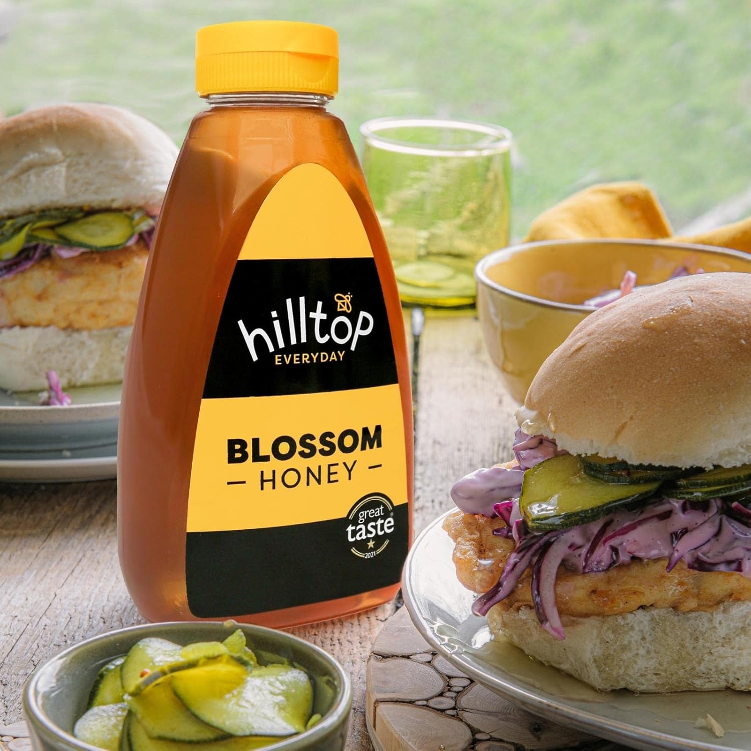 Hilltop Honey Blossom Honey 720g Squeezy Bottle - Pure Natural Honey 4