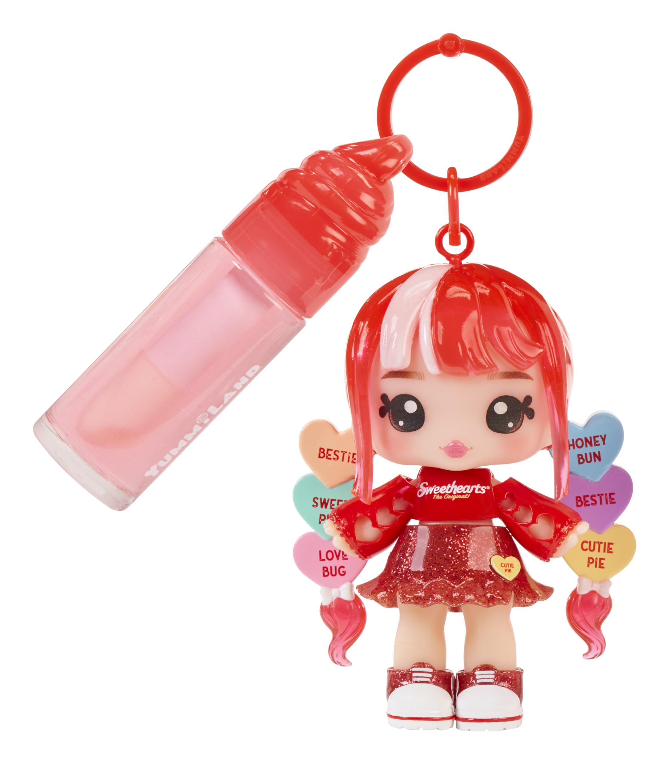 Yummiland x Sweethearts Lip Gloss Doll - Ruby Hearts with DIY Lip Gloss Kit - Ages 4+ 2