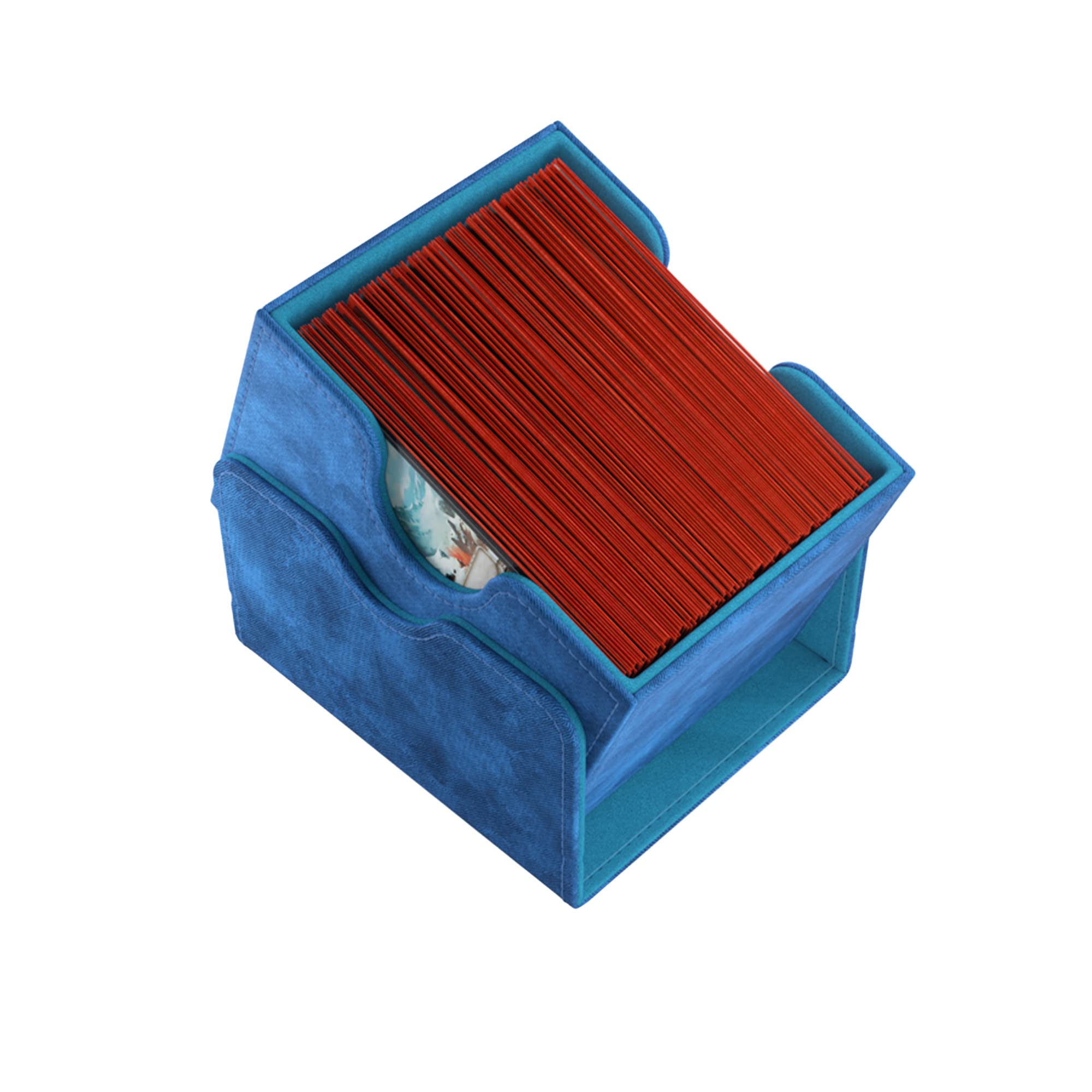 Gamegenic Sidekick 100+ XL Card Box - Holds 100 Double-Sleeved Cards, Blue 9