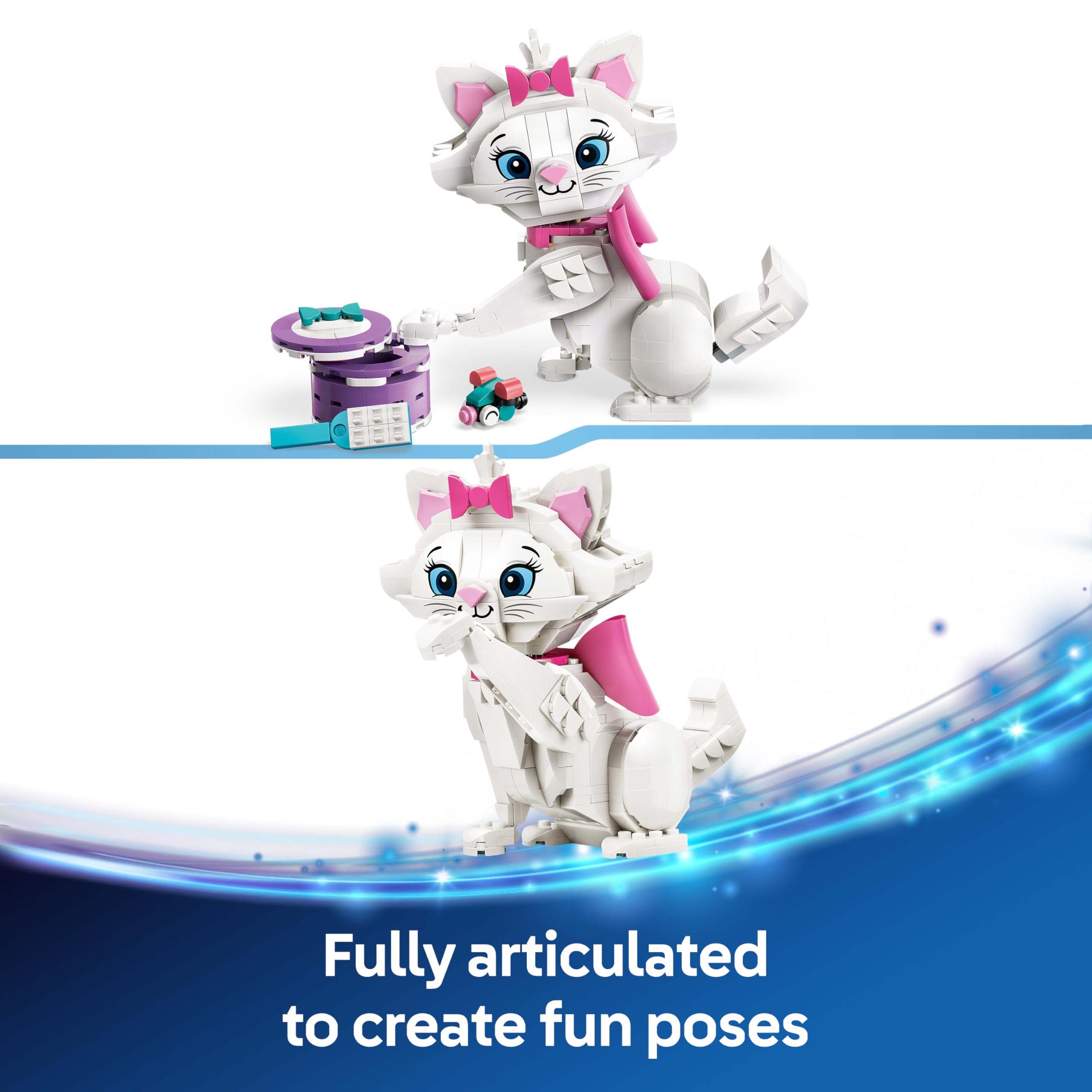 LEGO|Disney The Aristocats Adorable Marie - Toy Cat Animal Figure w/Accesso 2