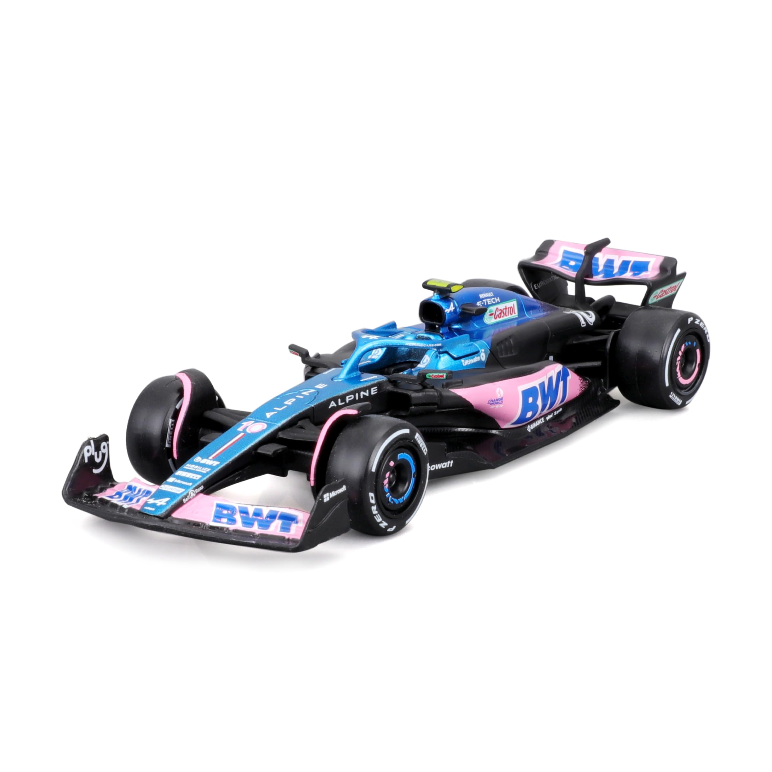 Bburago Formula 1 Diecast Model Car - 1:43 Scale BWT Alpine F1 Team A523 Pierre Gasly