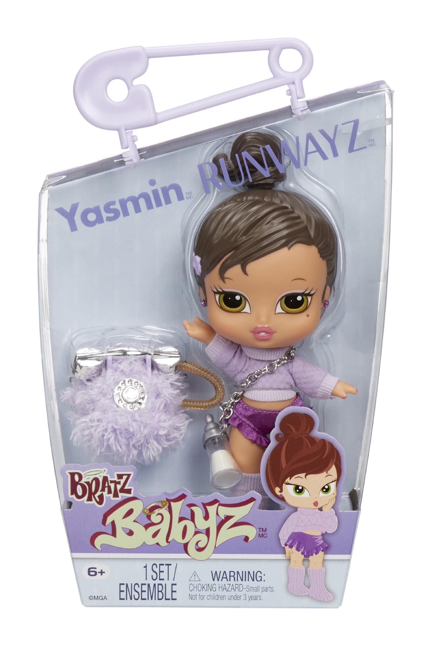 Bratz Babyz Runwayz Doll - Yasmin - Collectible Fashion Doll with Outfit & Accessories 1