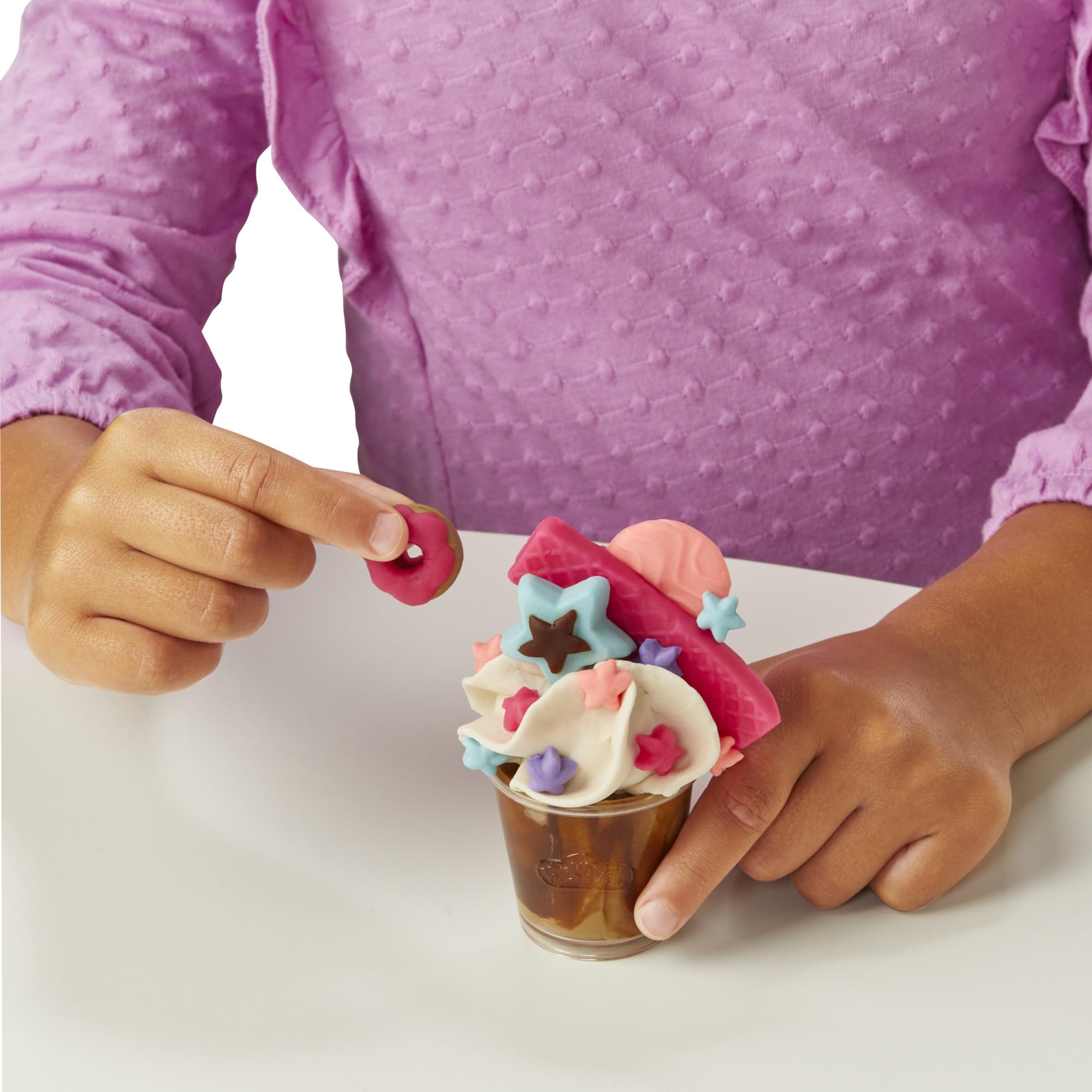 Play-Doh Super Colourful Cafe Playset - Pretend Play Coffee Shop with 8 Pots & 20 Accessories 3