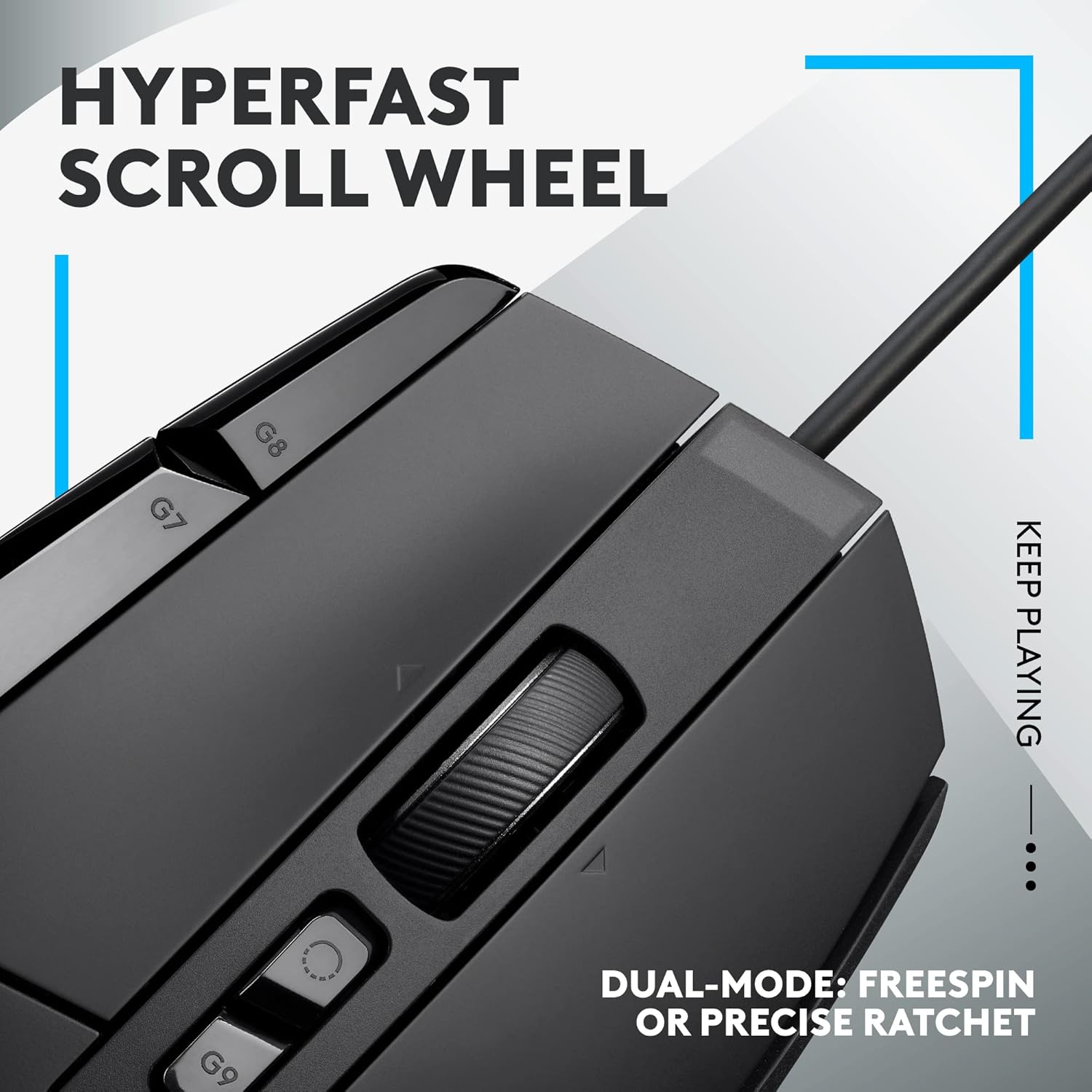 Logitech G G502 X Wired Gaming Mouse - Black with LIGHTFORCE Hybrid Optical-Mechanical Switches 4