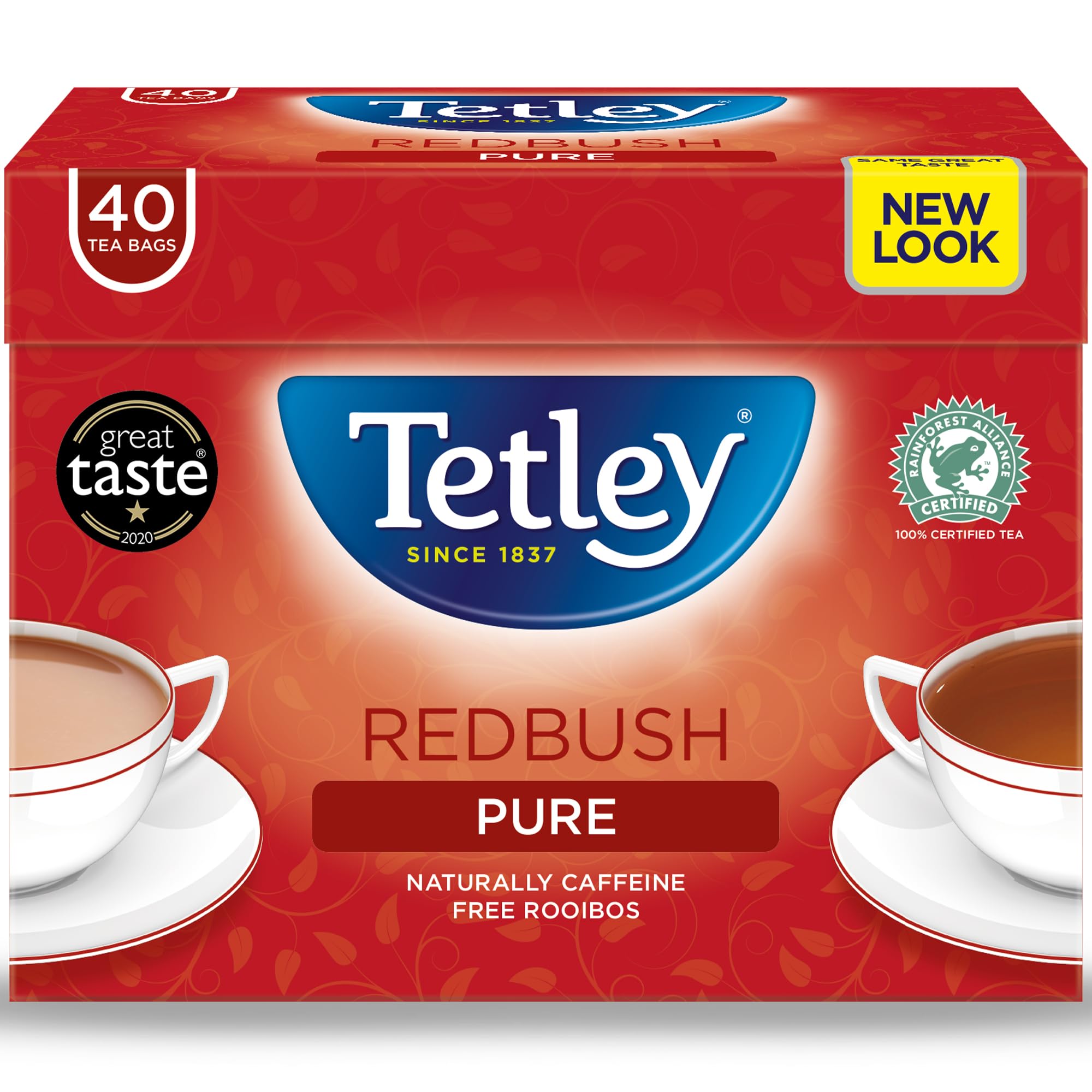 Tetley Vanilla Redbush Pure 40 Tea Bags 1