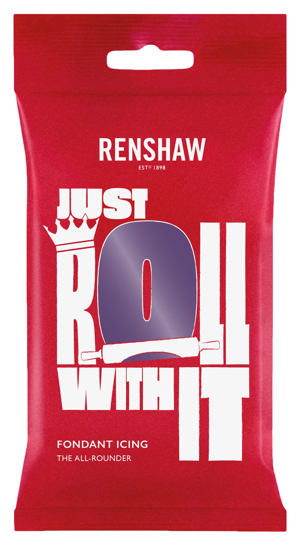 Renshaw Deep Purple Just Roll With It Fondant Icing, 250g 1