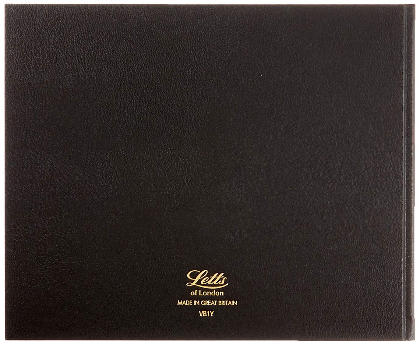 Letts of London Business Visitor Book - Black | Leather Look Cover | Ruled Pages | 180x215mm