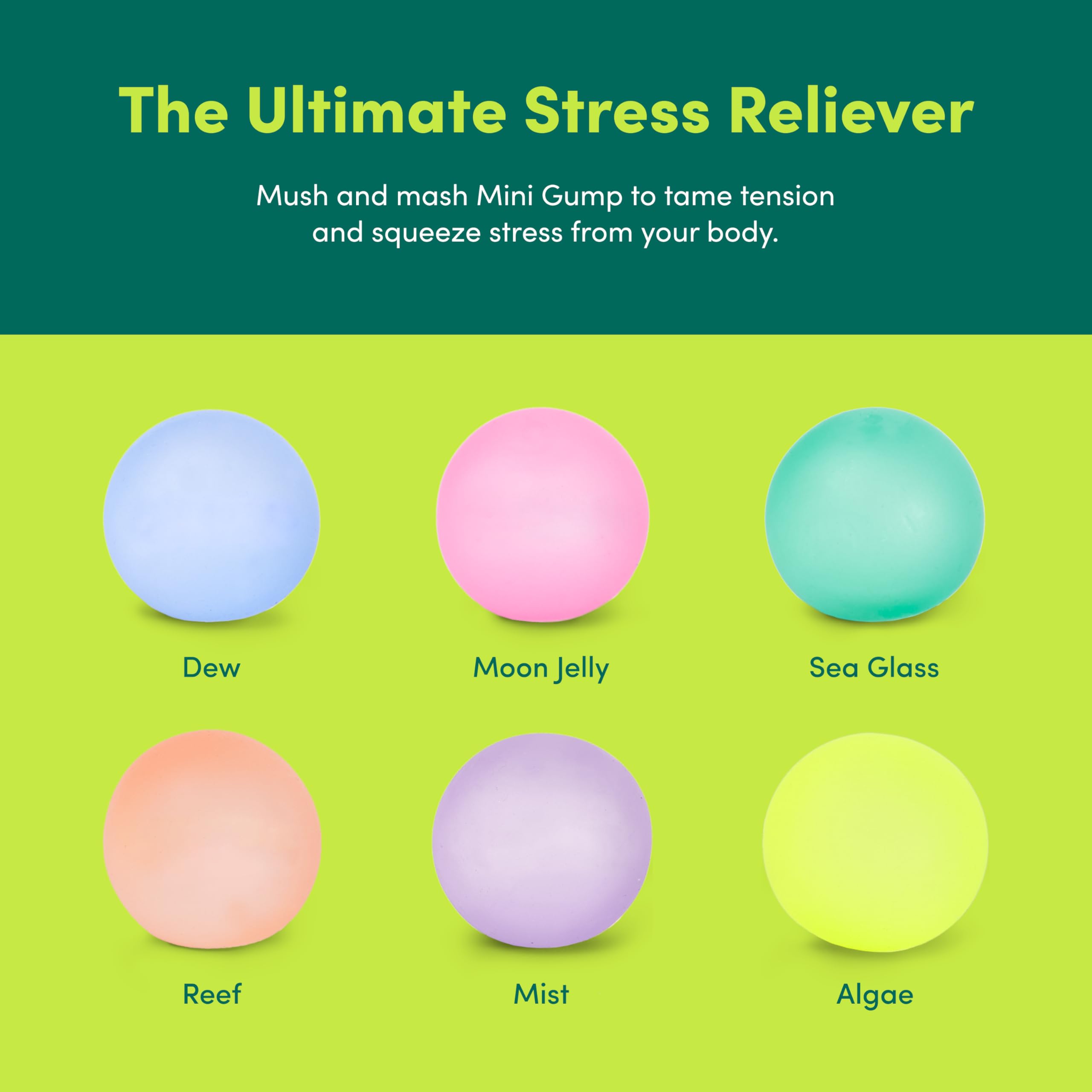 Speks Mini Gump Stress Balls - Ultra Soft Squishy Fidget Toy | Palm-Sized | TPR & Maltose Gel 6