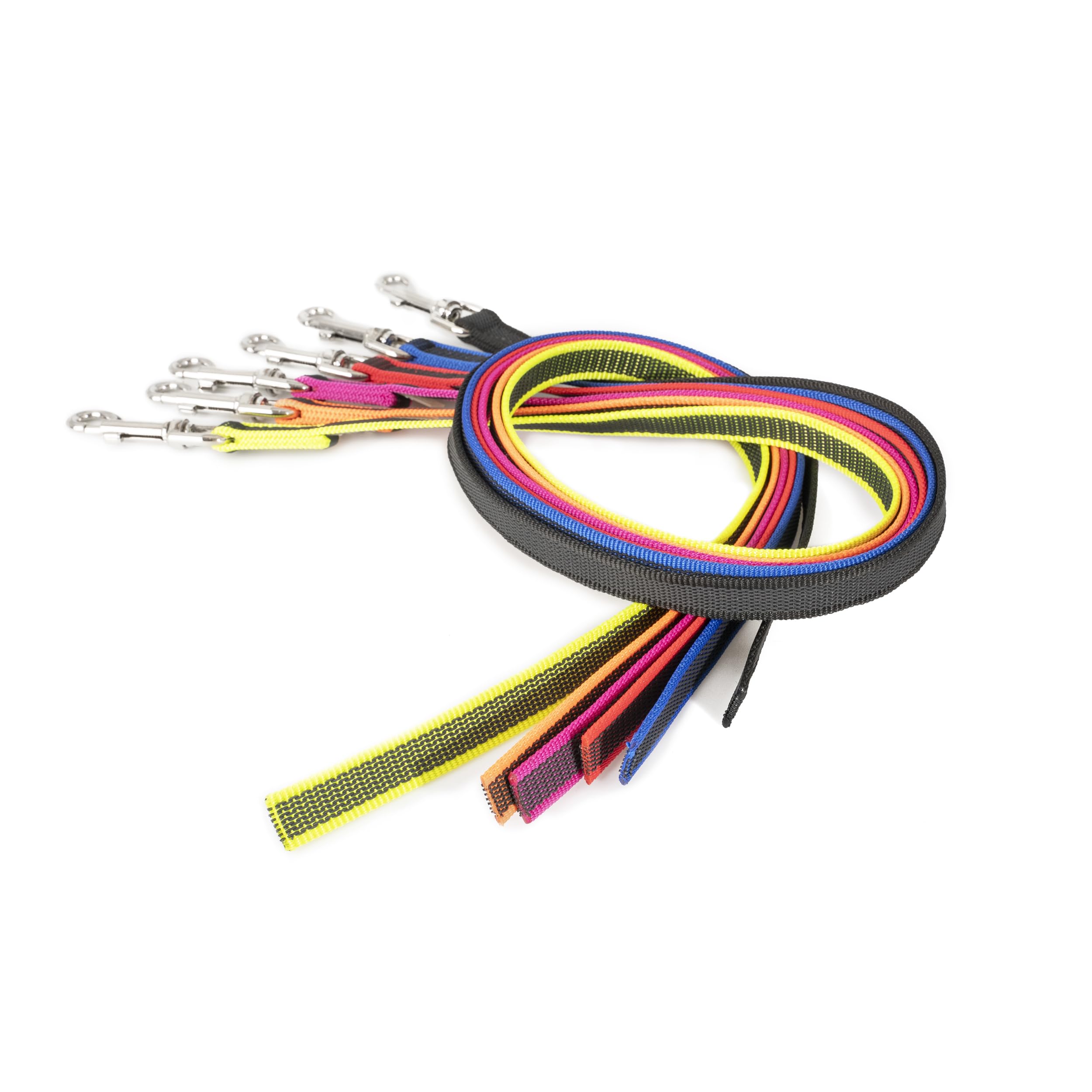 Julius-K9 Color & Gray Super-Grip Training Lead without Handle | 14 mm x 2 m | Black-Gray 4