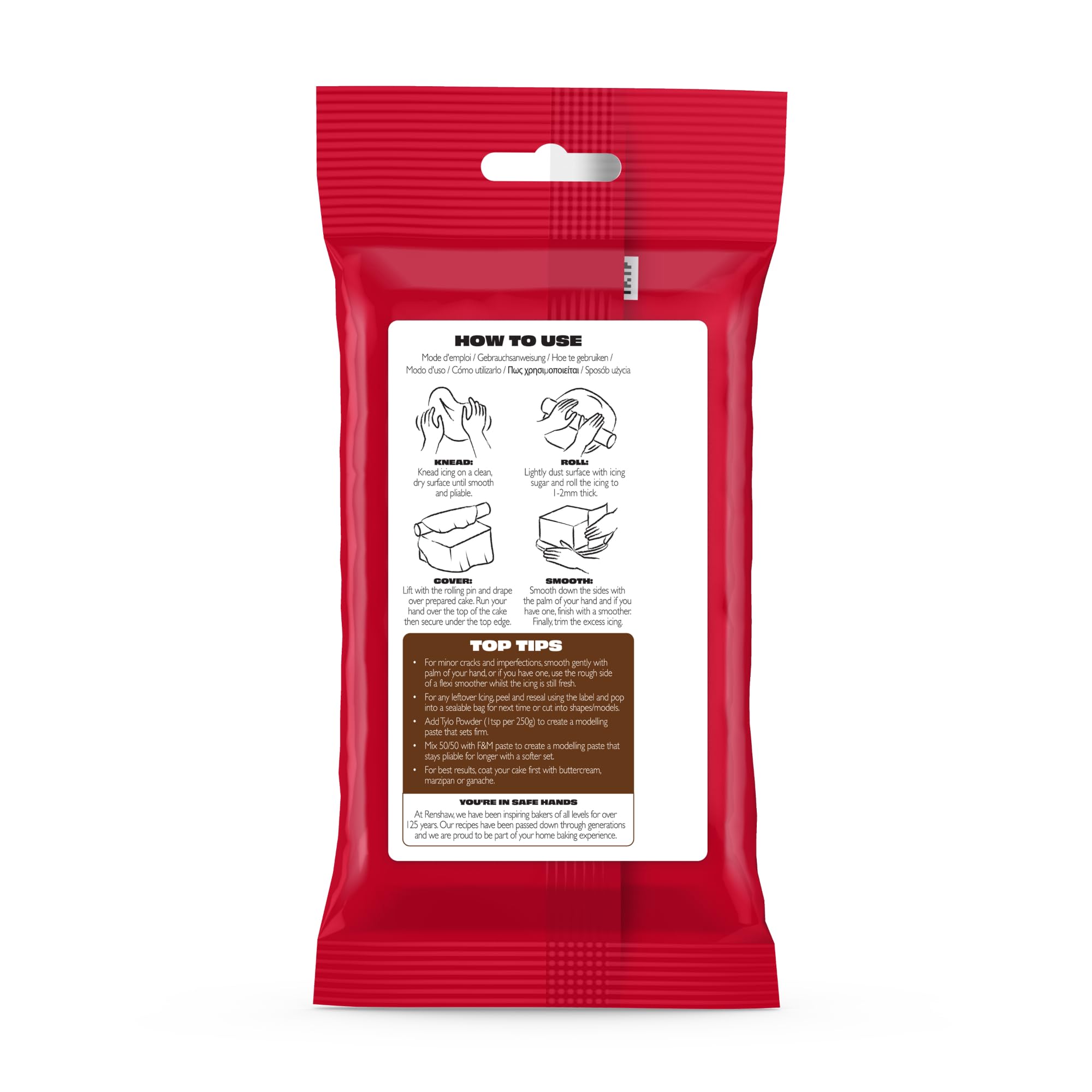 Renshaw - Brown Extra Stretch Smooth & Thin Chocolate Flavoured Fondant Icing 4