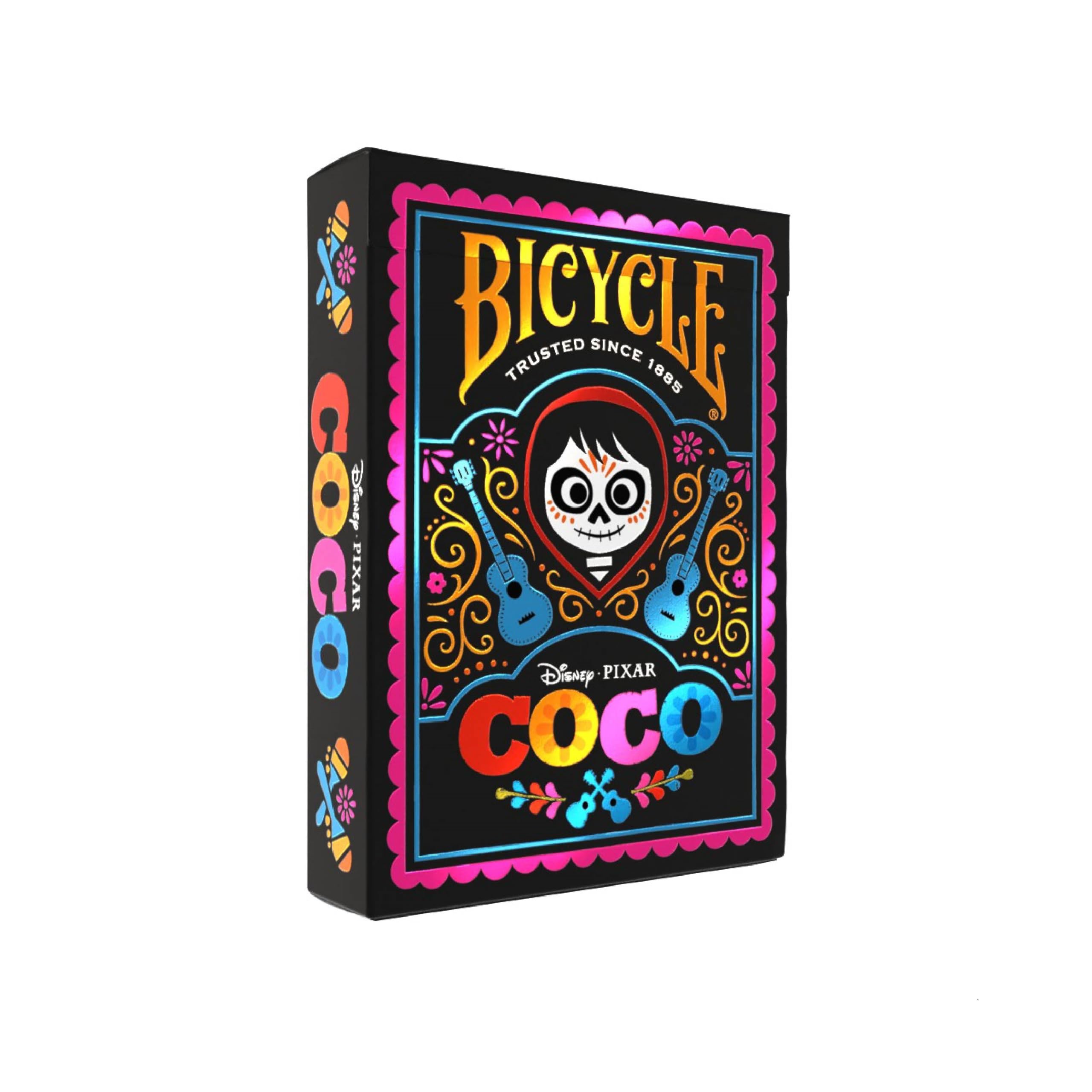 Bicycle Disney Coco Inspired Playing Cards - Holographic Foil Tuck Case | Air Cushion Finish
