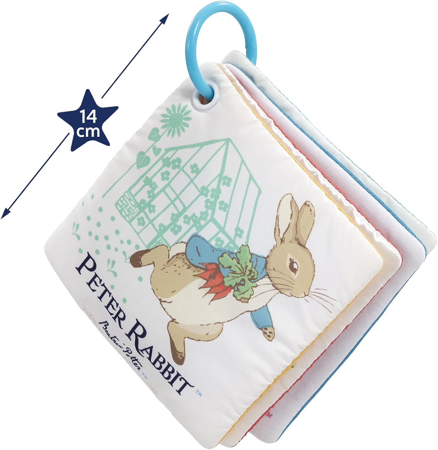 Peter Rabbit Baby Cloth Book - Touch and Feel Sensory Play & Go Square 5