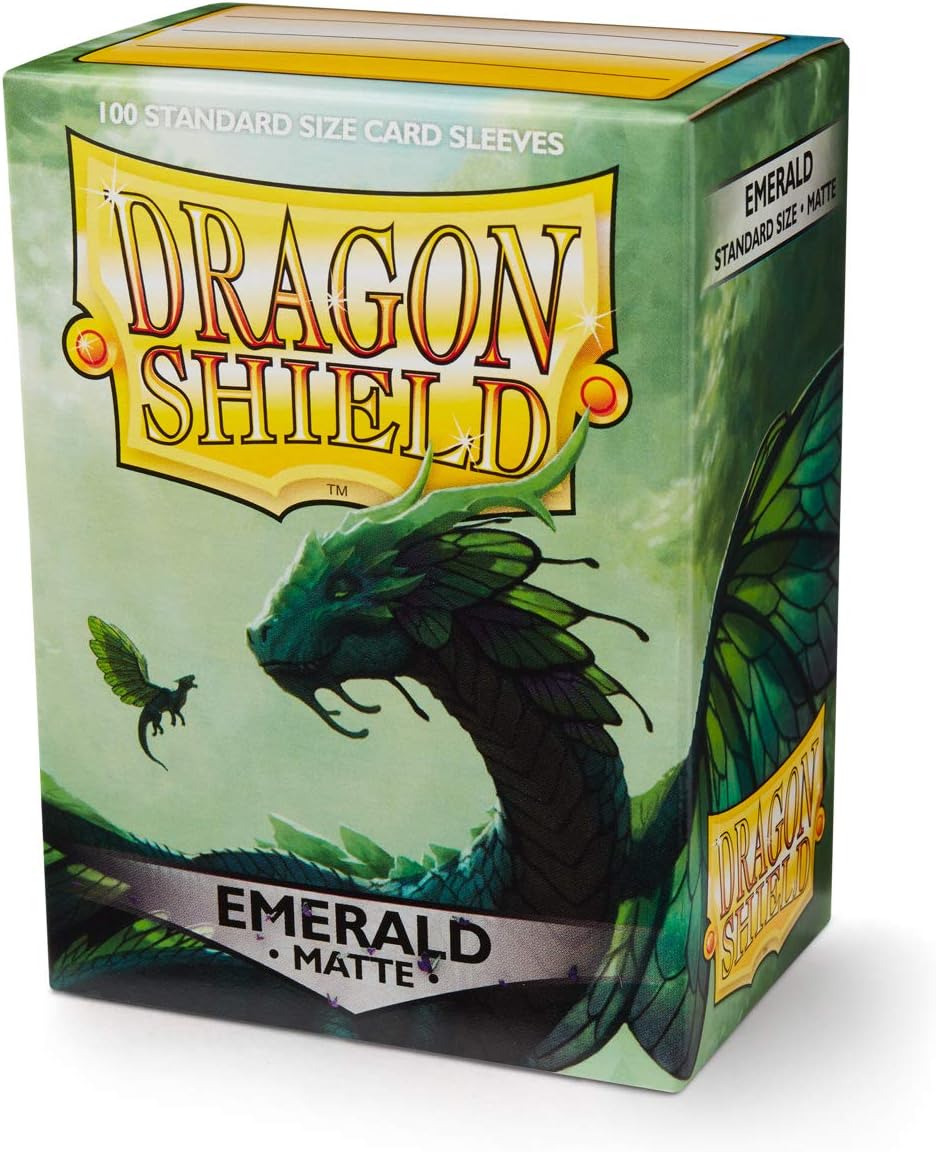 Dragon Shield Matte Emerald Art Sleeve - 100 Count Box by Arcane Tinmen