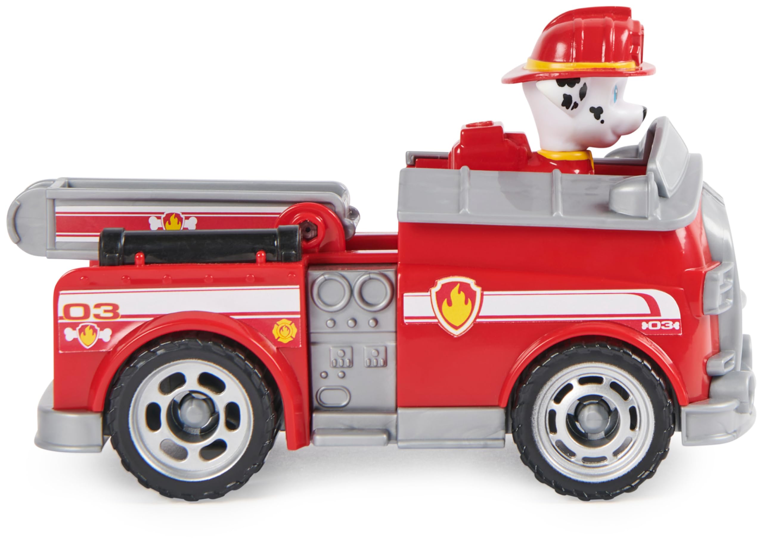 Paw Patrol Marshall's Fire Engine - Toy Vehicle with Collectible Action Figure for Kids 3+ 2
