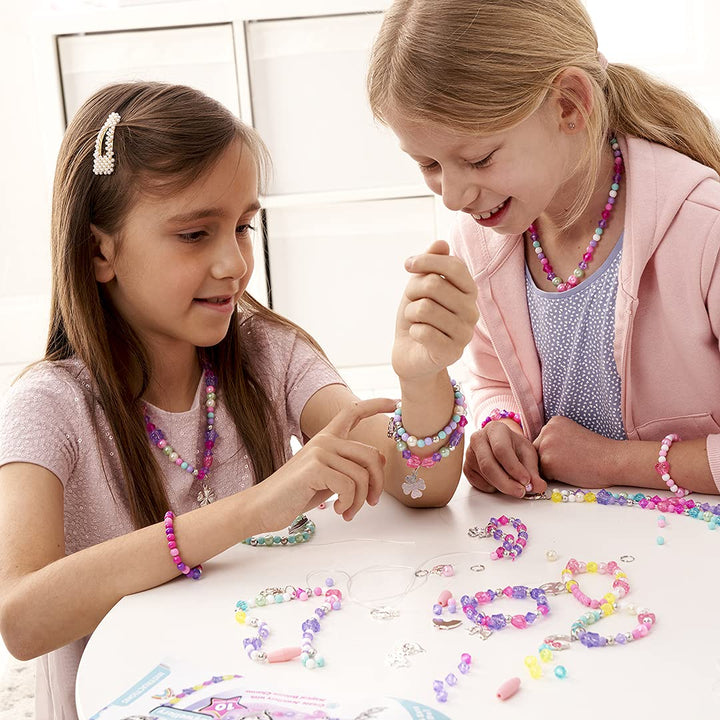 Craftbox CB806 Unicorn Charm Jewellery Craft Set - Create 10+ Pieces, Ages 4+