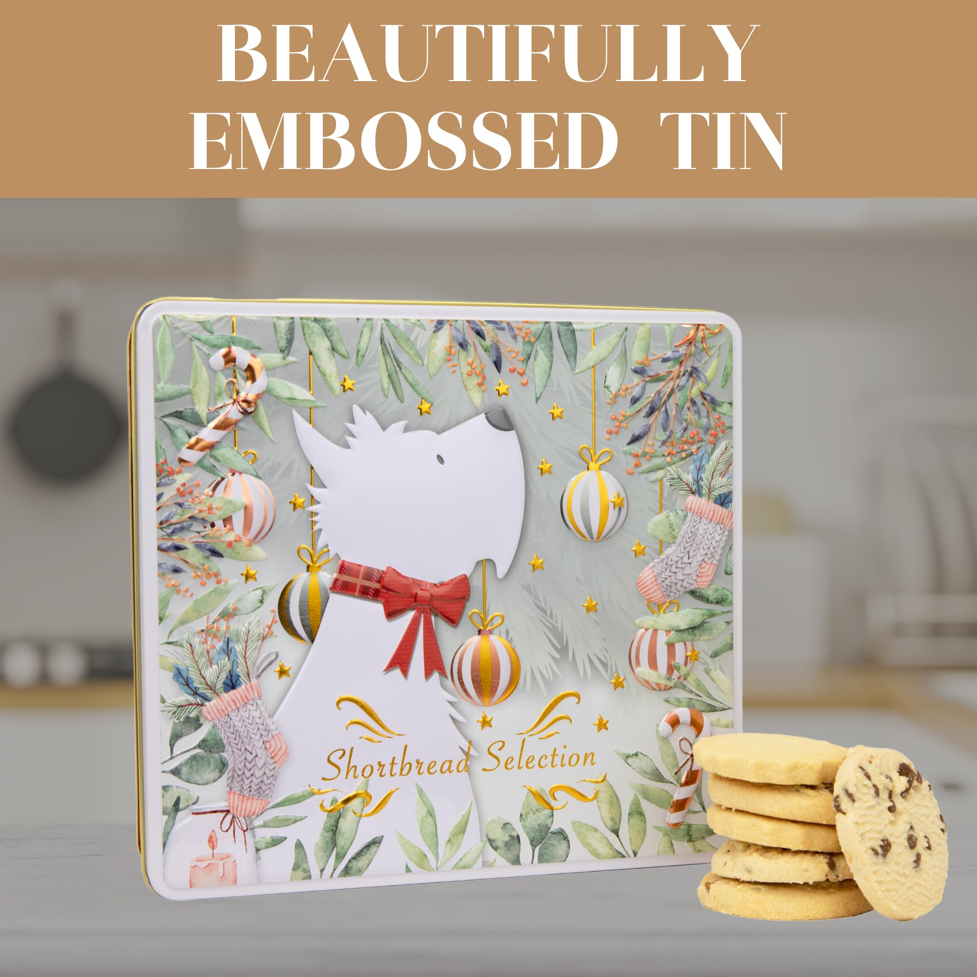 The Silver Crane Co. - Scottie Dog Biscuits Tin Traditional Scottish Shortbread Gift Set 3