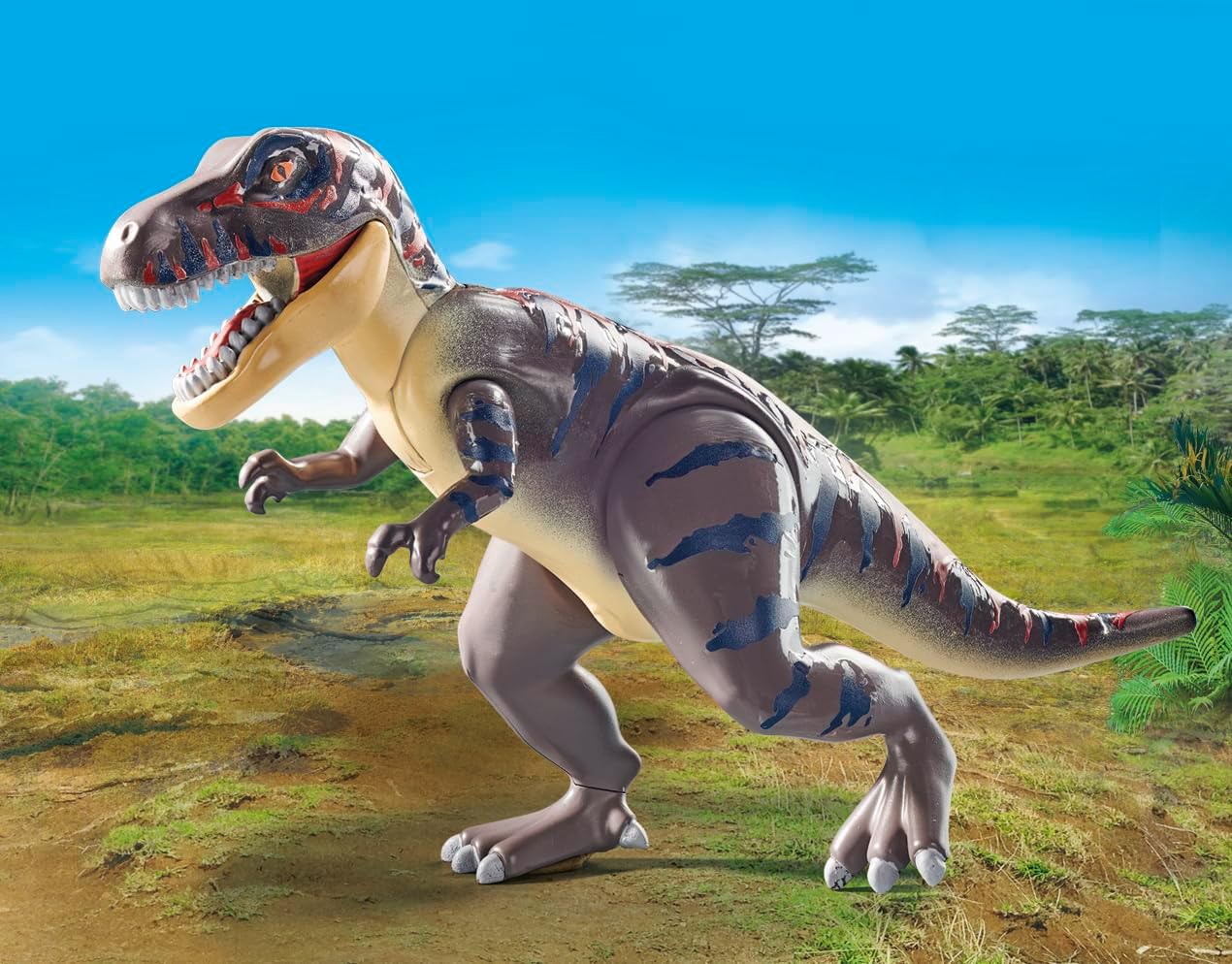 Playmobil 71524 Dinos: T-Rex Trace Path - Exciting Dinosaur Expedition Playset for Kids 4+ 2
