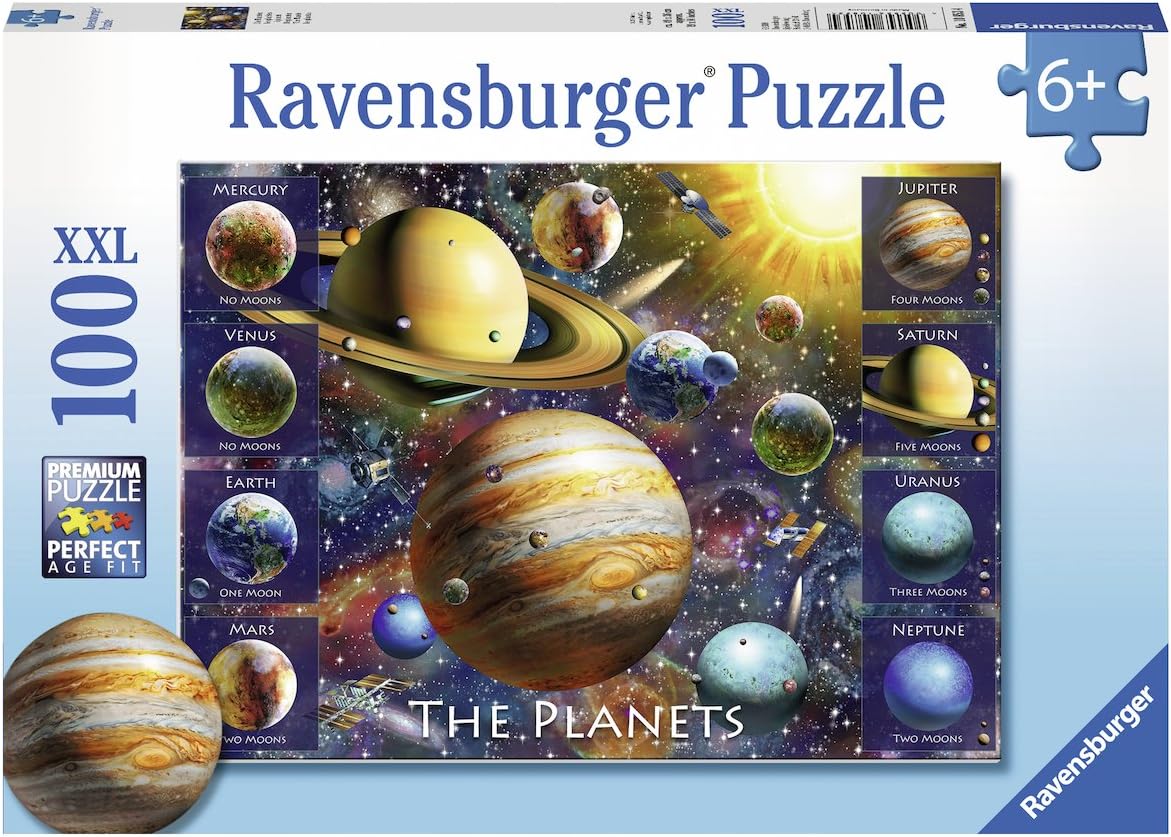 Ravensburger The Planets 100 Piece Jigsaw Puzzle - XXL Pieces for Kids 6 Years & Up 1