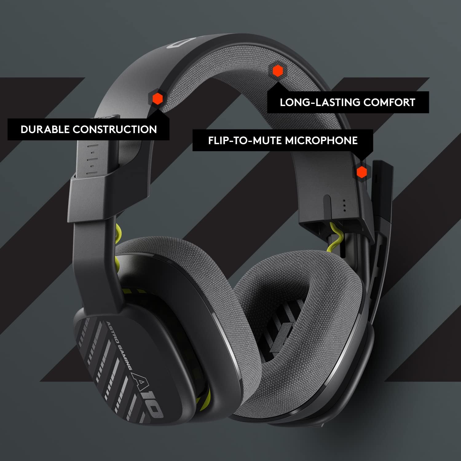 ASTRO A10 Gaming Headset Gen 2 - Wired Over-Ear Headset with Flip-to-Mute Mic for PC, PS4, PS5, Xbox, Switch 7
