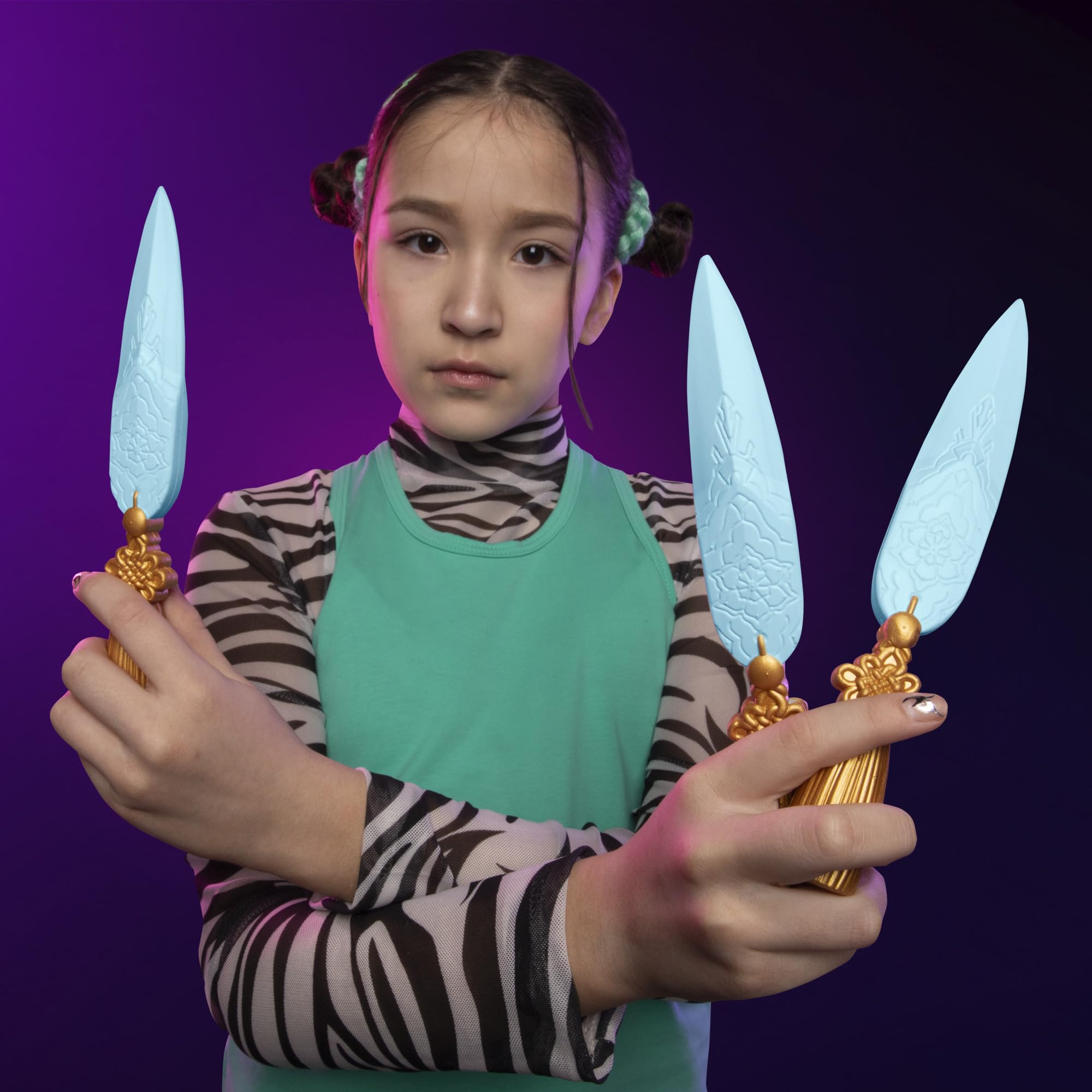 KPop Demon Hunters Zoey's Spirit Blades - 3 Foam Blades | Ages 6+ | 8 Inches 4