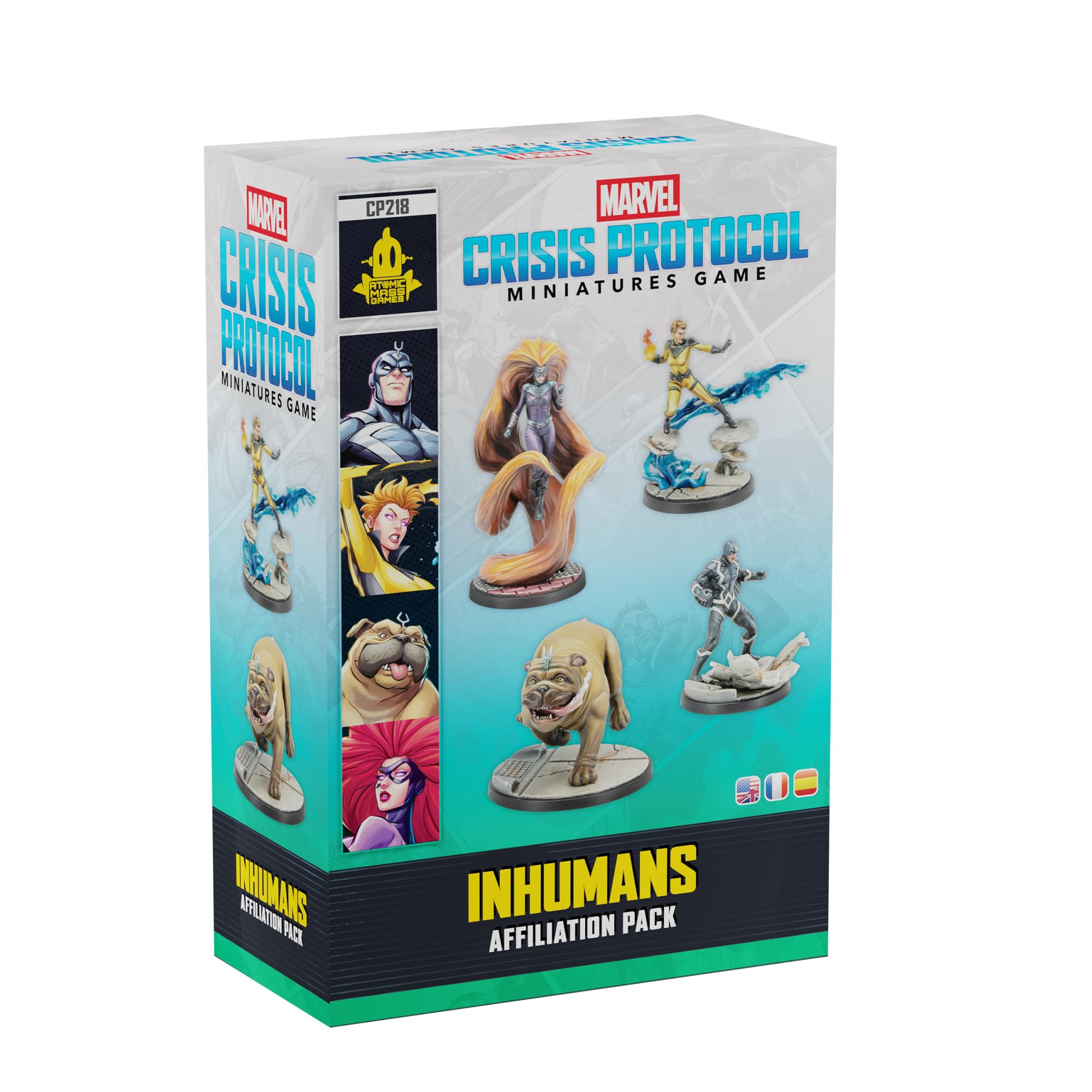 Asmodee Marvel: Crisis Protocol - Inhumans Affiliation Pack | 4 Miniatures | English Version 1