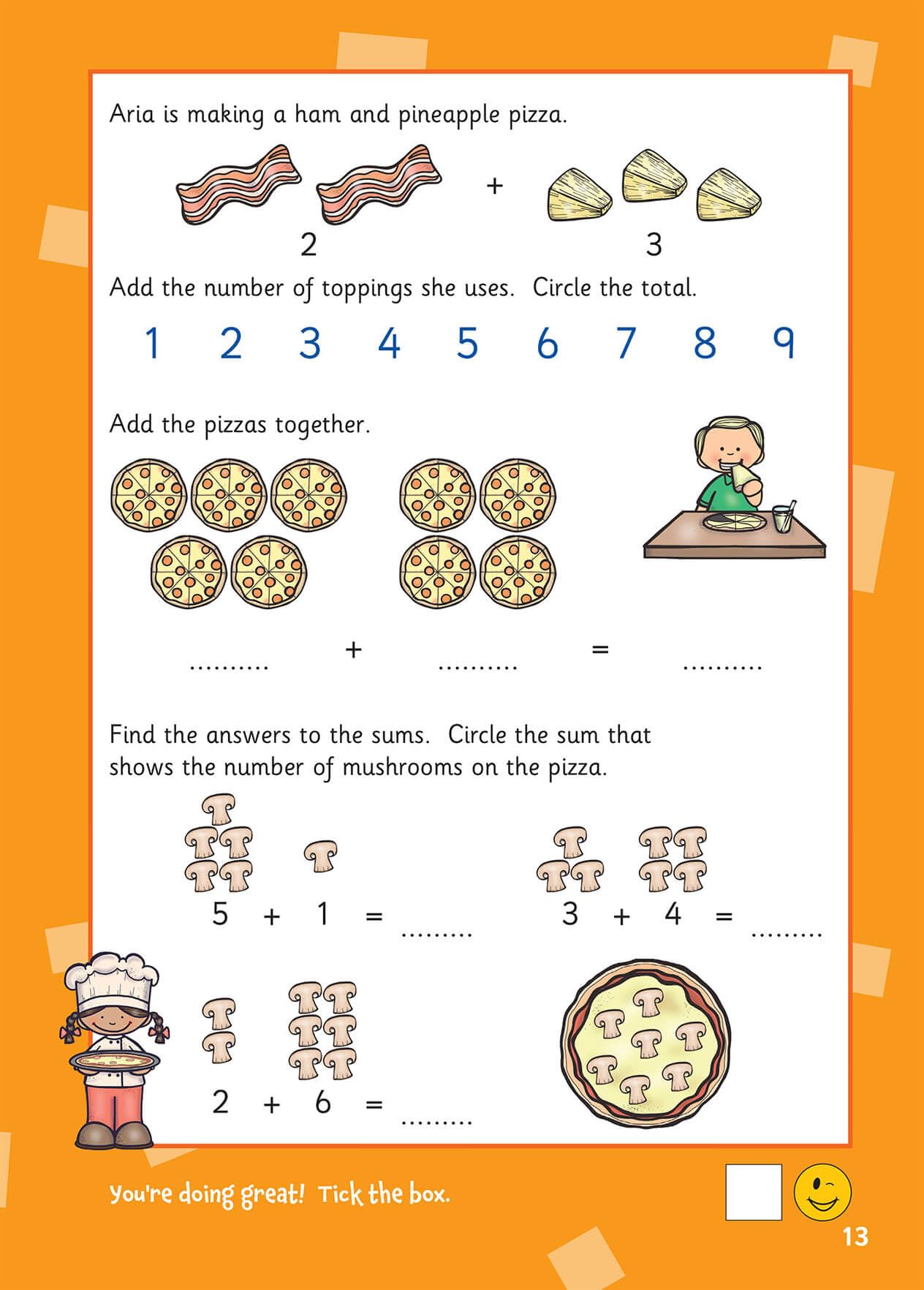 CGP First Sums Activity Book for Ages 4-5 (Reception) | Addition & Subtraction Practice 3