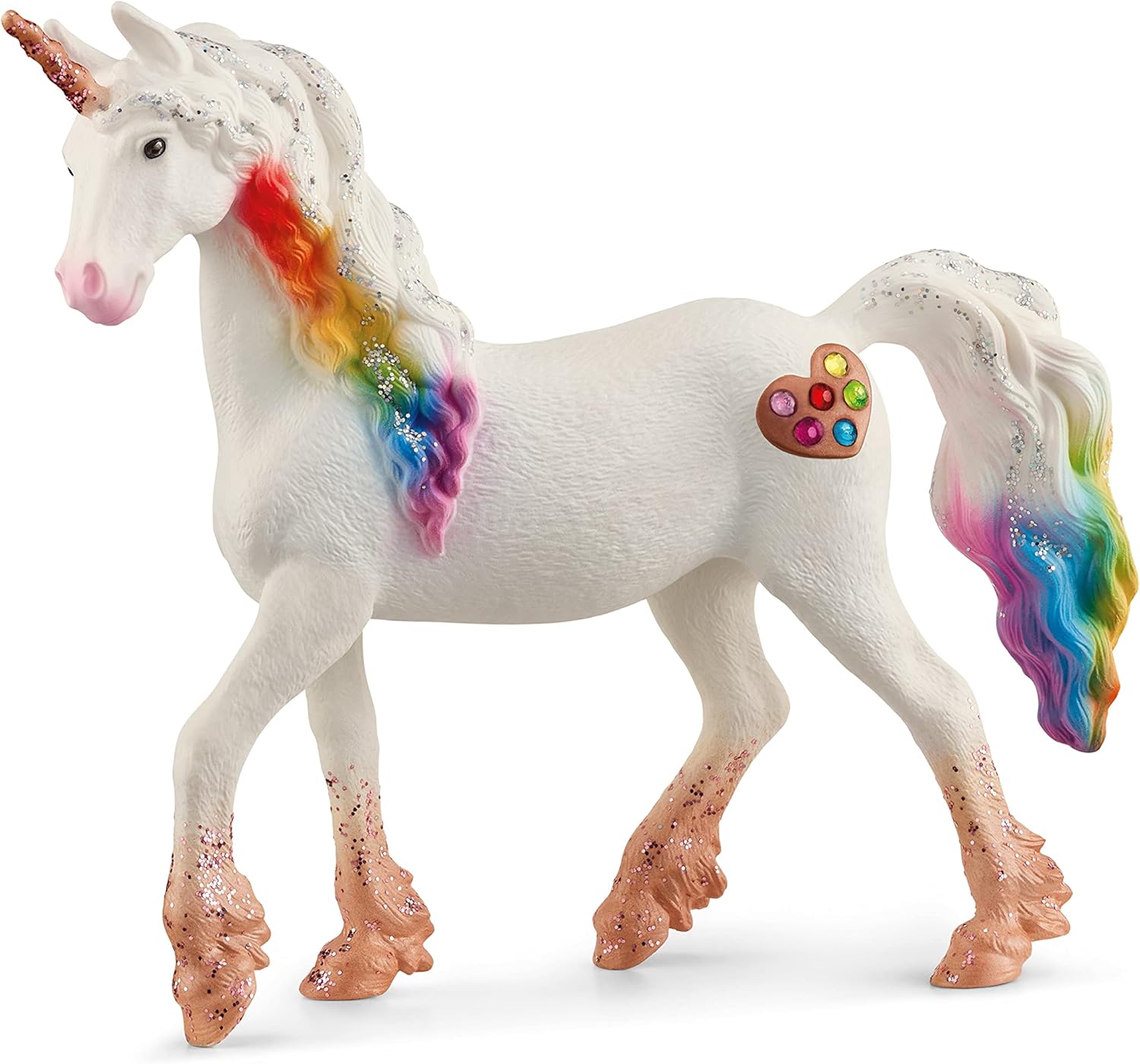 SCHLEICH Bayala Rainbow Love Unicorn Mare Figurine - Multicoloured Fantasy Toy for Ages 3+