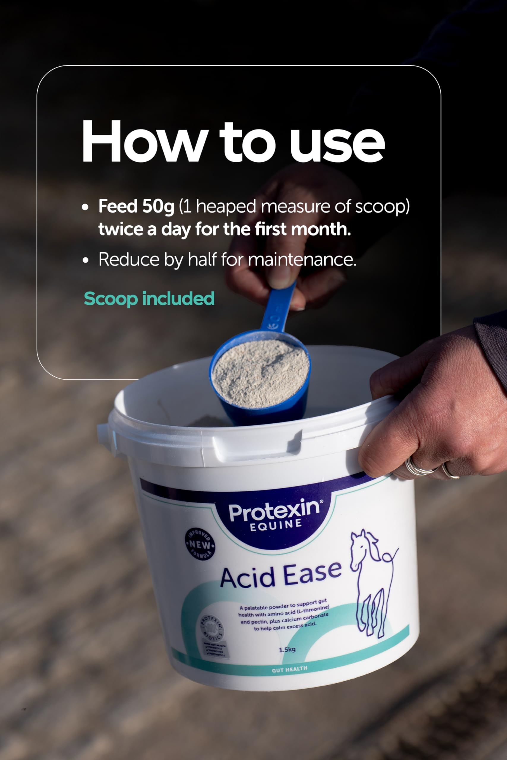 Protexin Equine Premium Acid Ease - Buffers Excess Stomach Acid | 1.5 kg Powder 5