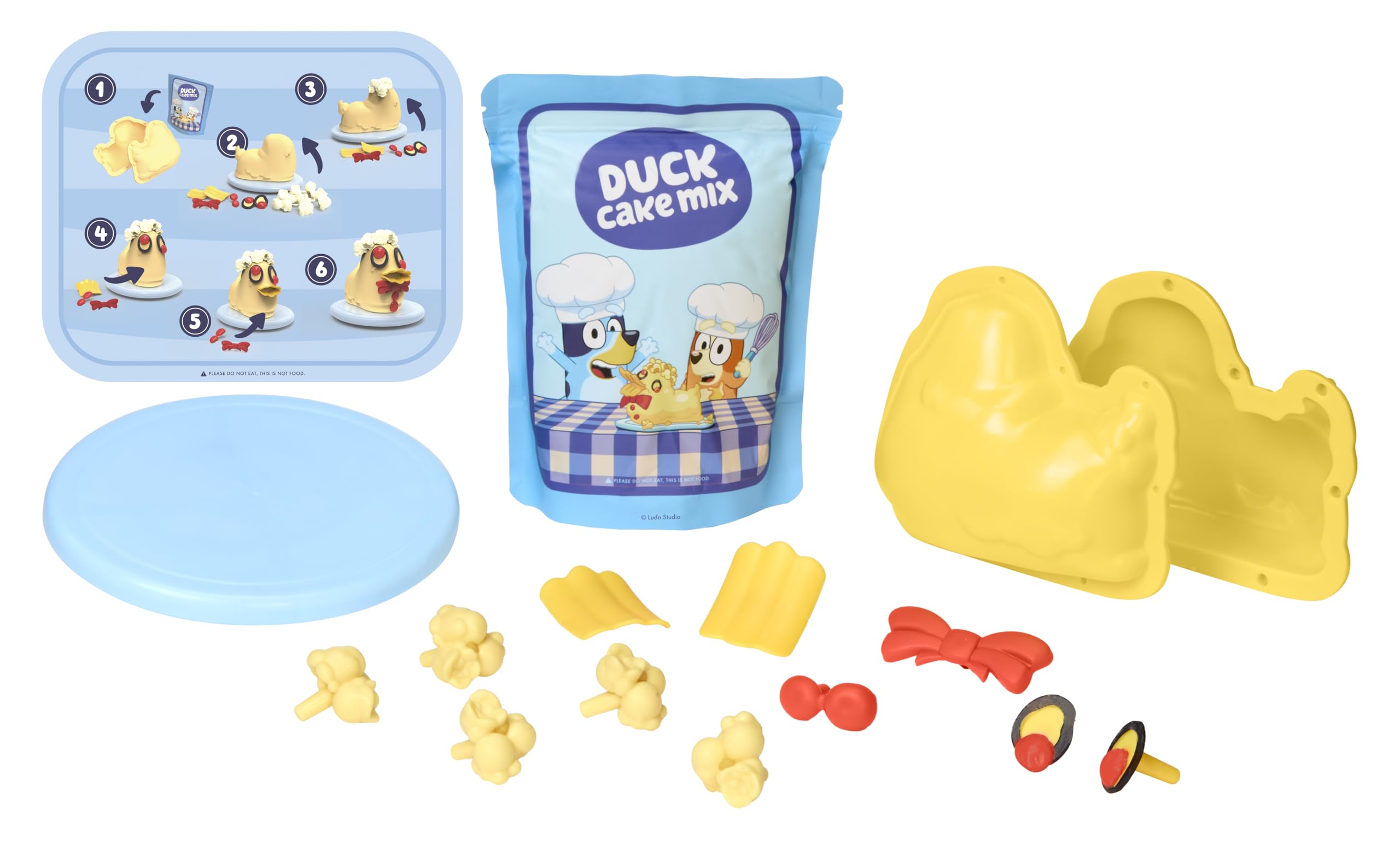 little tikes Creative Chefs Bluey Duck Cake Kit for Ages 3+