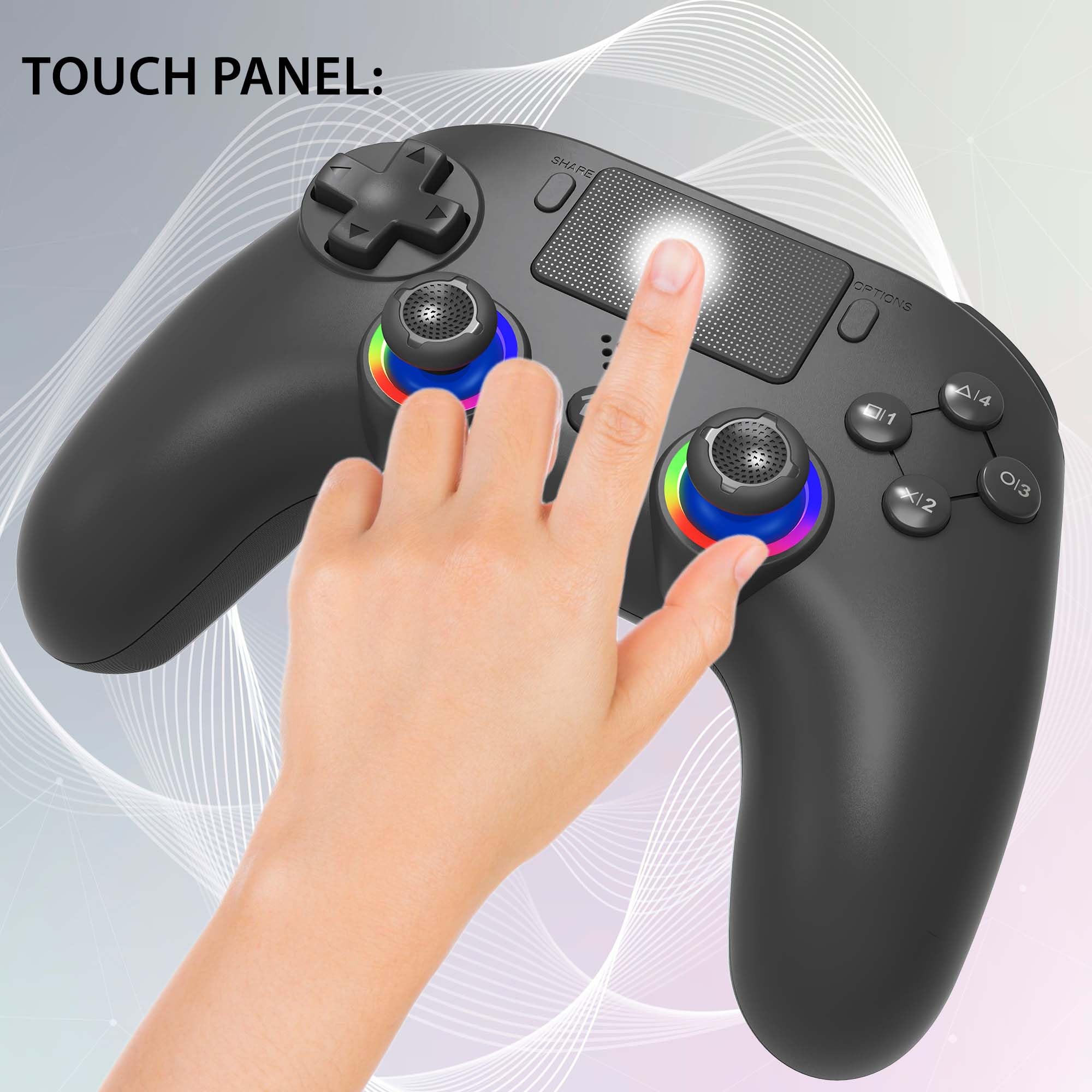 Subsonic SA5716-1 – Wireless Controller for PS5 & PC with Programmable Paddles, RGB LEDs, and Turbo Function 7
