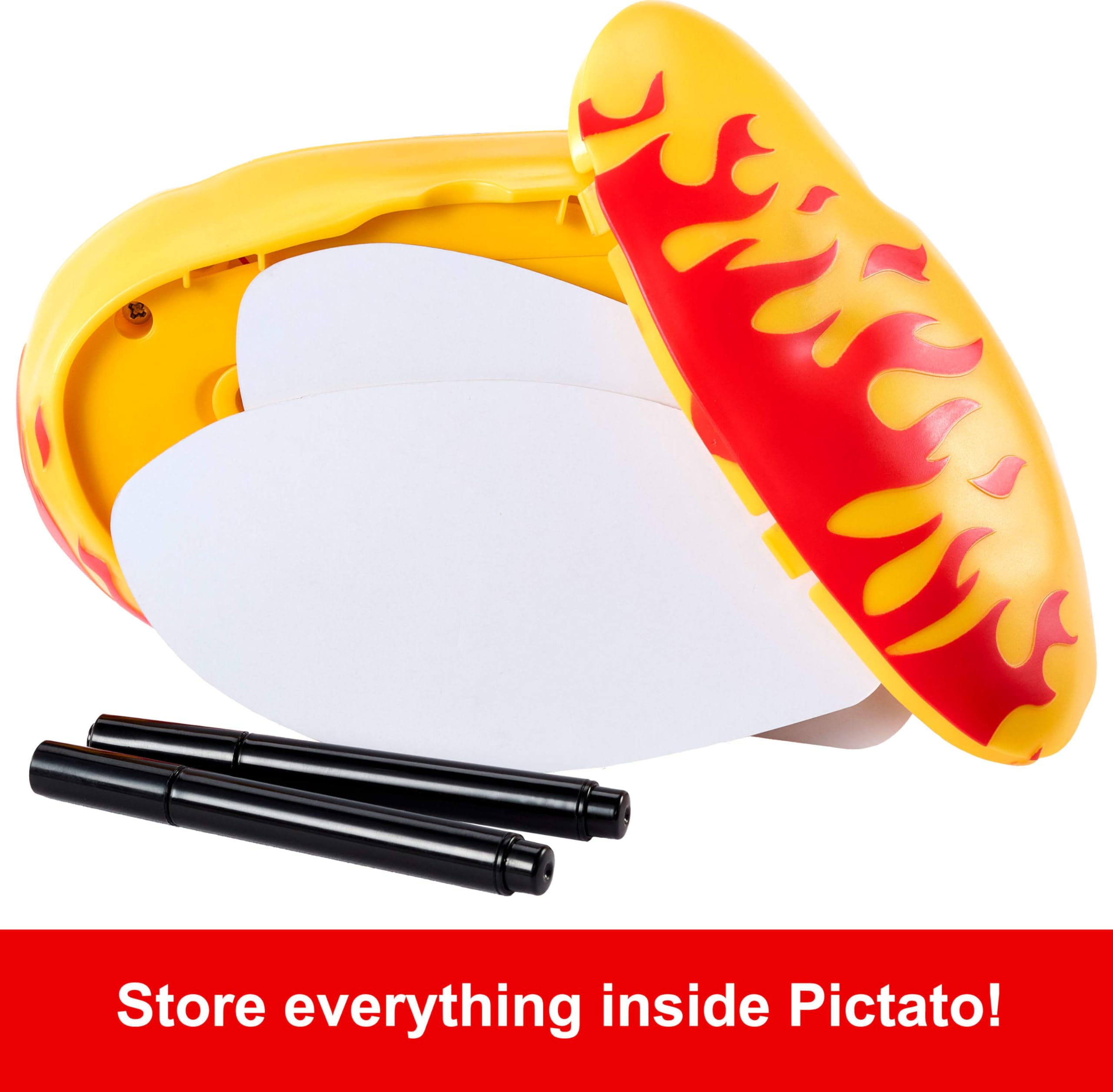Mattel Games Pictionary Pic-Tato Hot Potato Game, Family Drawing Game with Voice & Music, Includes Erasable Markers and Boards, JDX95 2