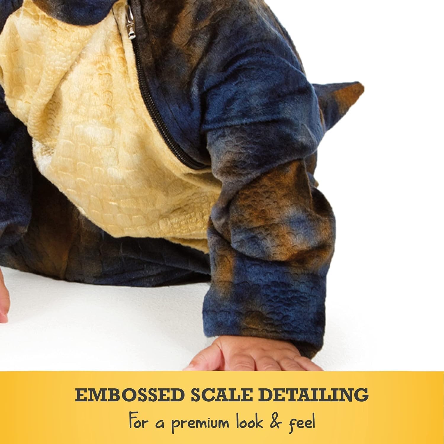 PRETEND TO BEE Baby Triceratops Dinosaur Dress Up Costume - Official Natural History Museum Onesie for Toddlers 12-18 Months 5