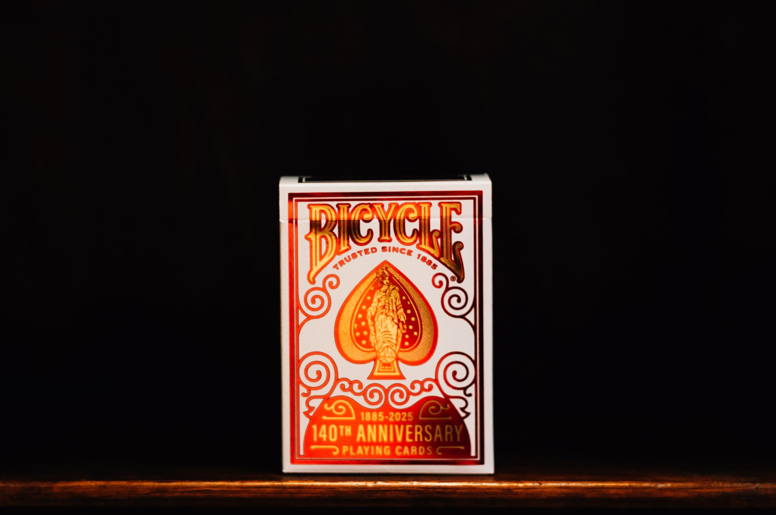 Bicycle 140th Year Anniversary Playing Cards Red and Gold Foil 3