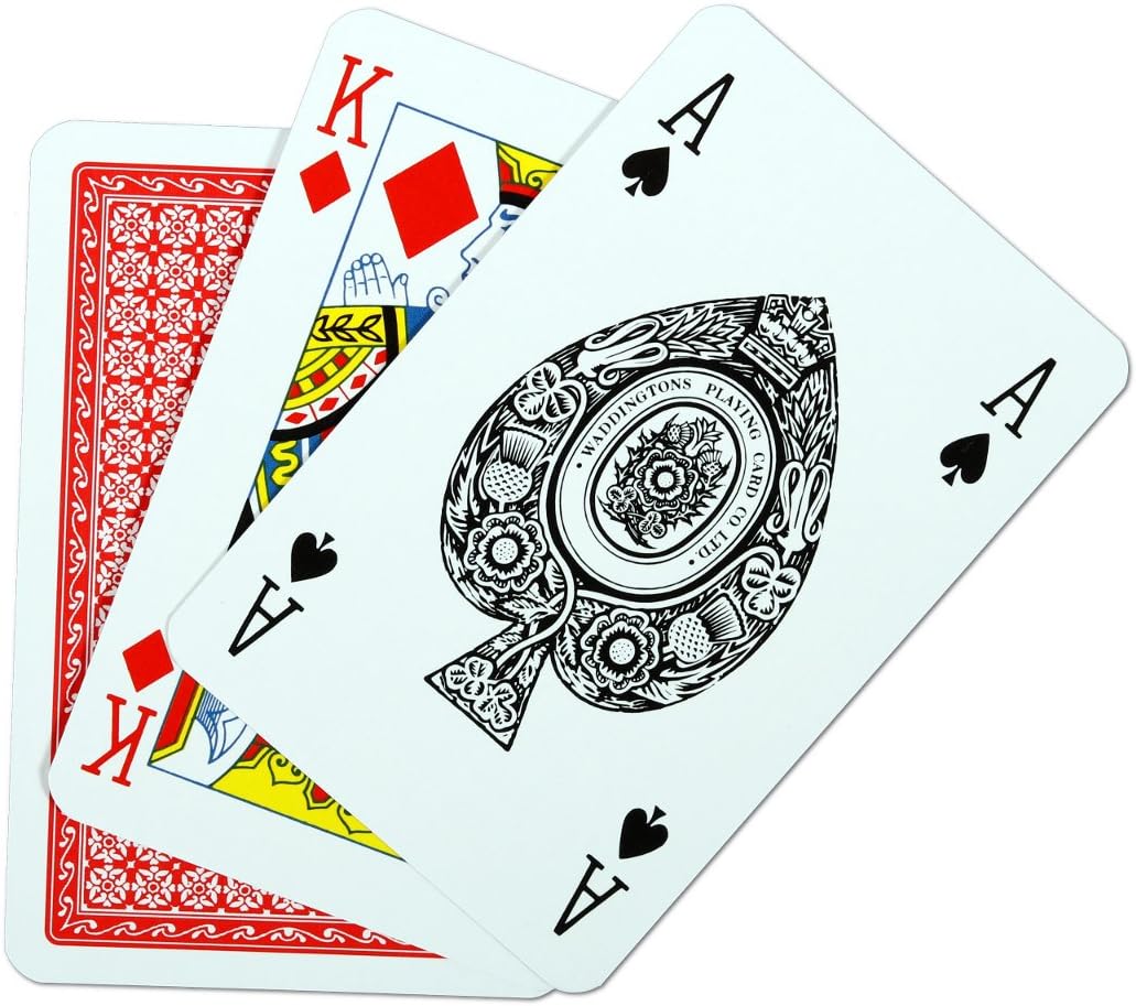 Waddingtons Number 1 Classic Red and Blue Twin Pack Playing Cards 4