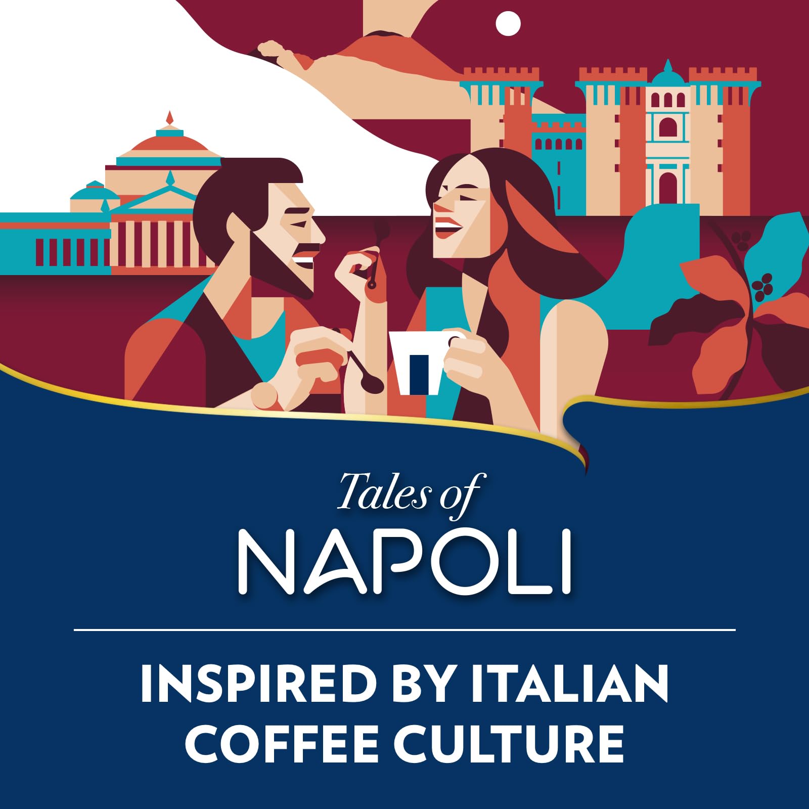 Lavazza Tales of Napoli, 100 Aluminium Coffee Capsules Compatible with Nespresso Machines 5