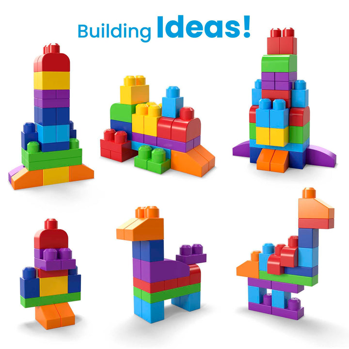 Mega Bloks First Builders Big Building Bag Playset - 60-Piece Building Set for Toddlers 1+