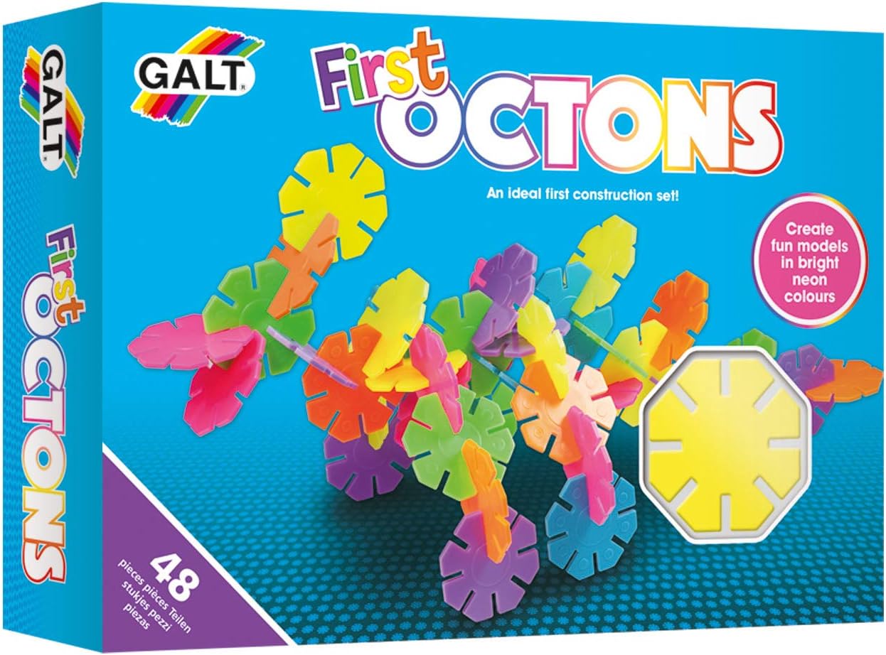 Galt First Octons Construction Toy - 48-Piece Building Set for Ages 3-10 1