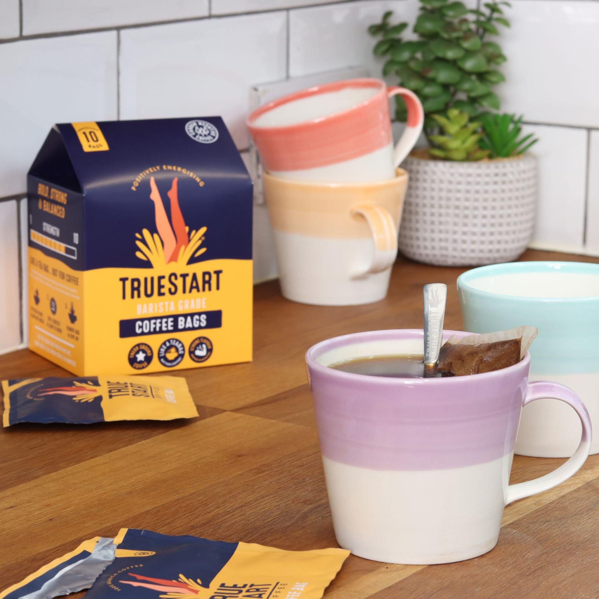 TrueStart - Smooth Energising Colombian Arabica Coffee Bags (10-Pack), Mycotoxin-Free, Gluten-Free, Rich in Antioxidants 6