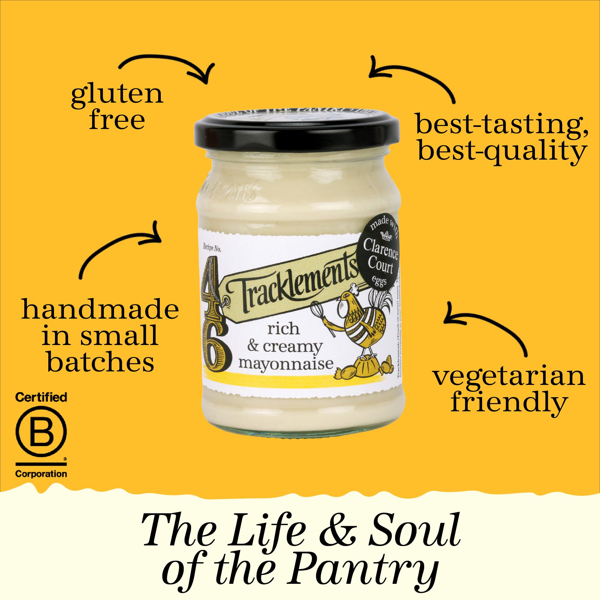 Tracklements Rich & Creamy Mayonnaise - Free Range Eggs | 2 x 200g Jars 3