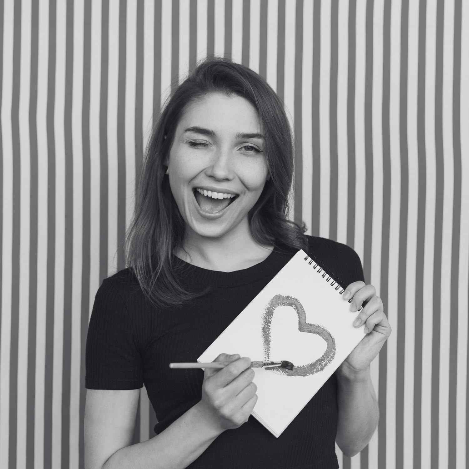 Hawksbill - A3 Black Sketchbook Hardcover Spiral 40 Sheets 150GSM Acid-Free Paper 18