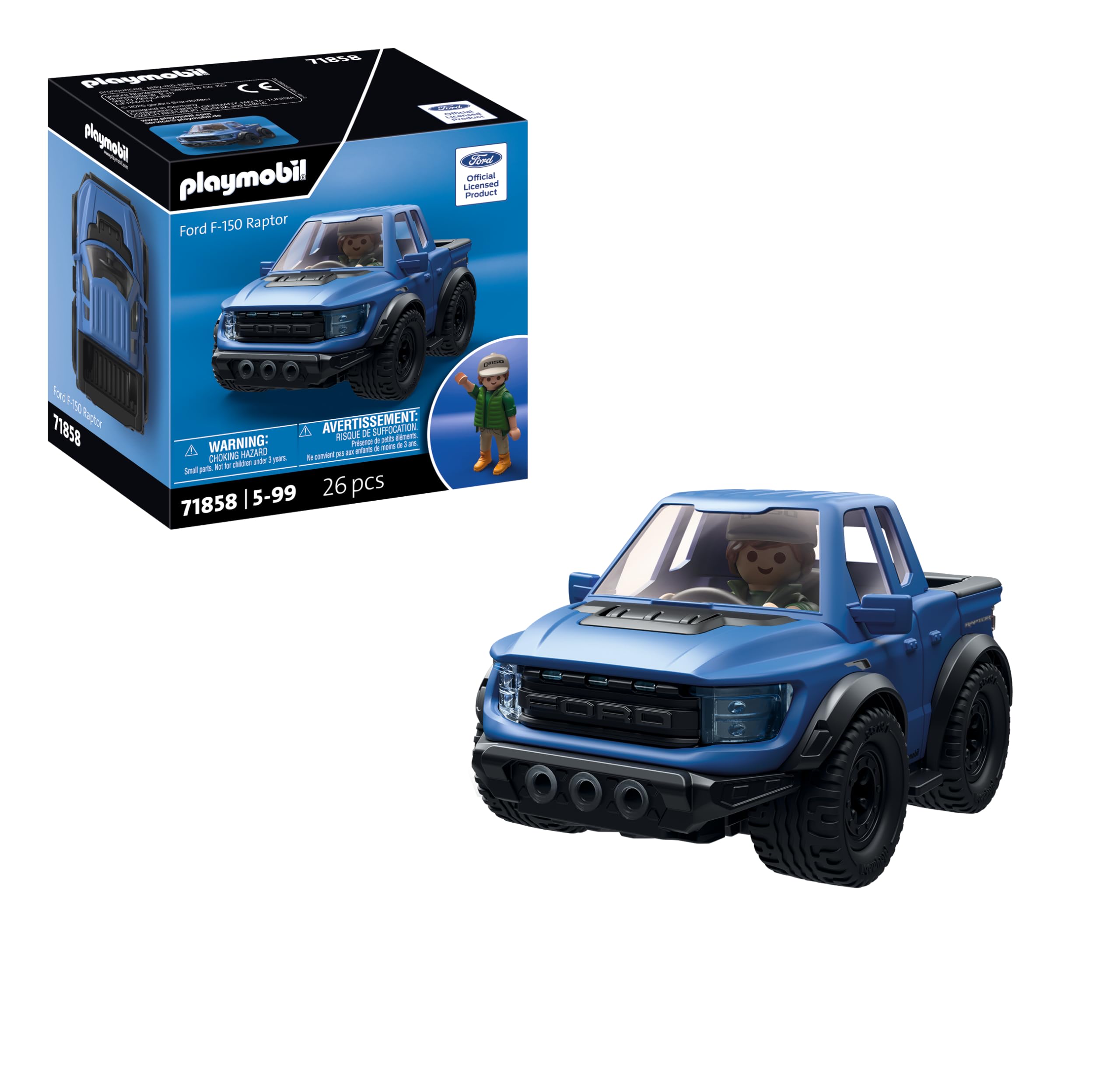 Playmobil Ford F-150 Raptor - Off-Road Adventure Vehicle for Kids Ages 4+ 8