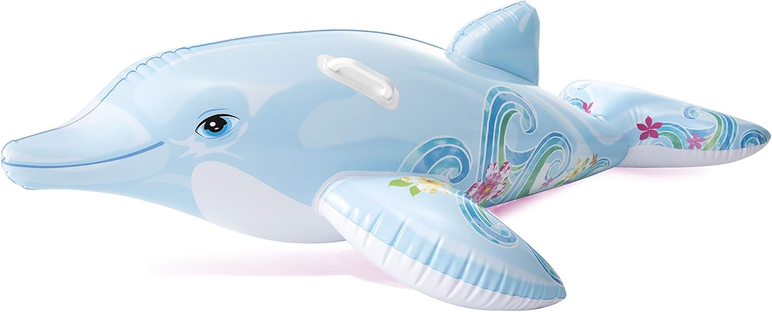 Intex Lil' Dolphin Ride-On Inflatable - Grey 6