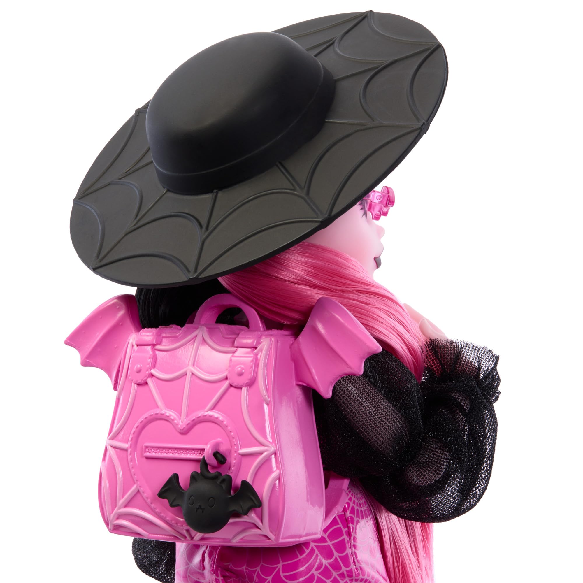 Monster High Draculaura Doll with Count Fabulous Pet & Accessories - Pink Fashion Vampire Doll for Kids 3