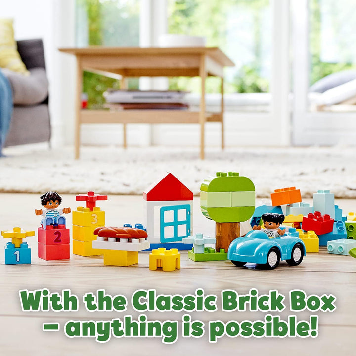 LEGO DUPLO Classic Brick Box 10913 - Educational Building Set for Toddlers 18 Months+