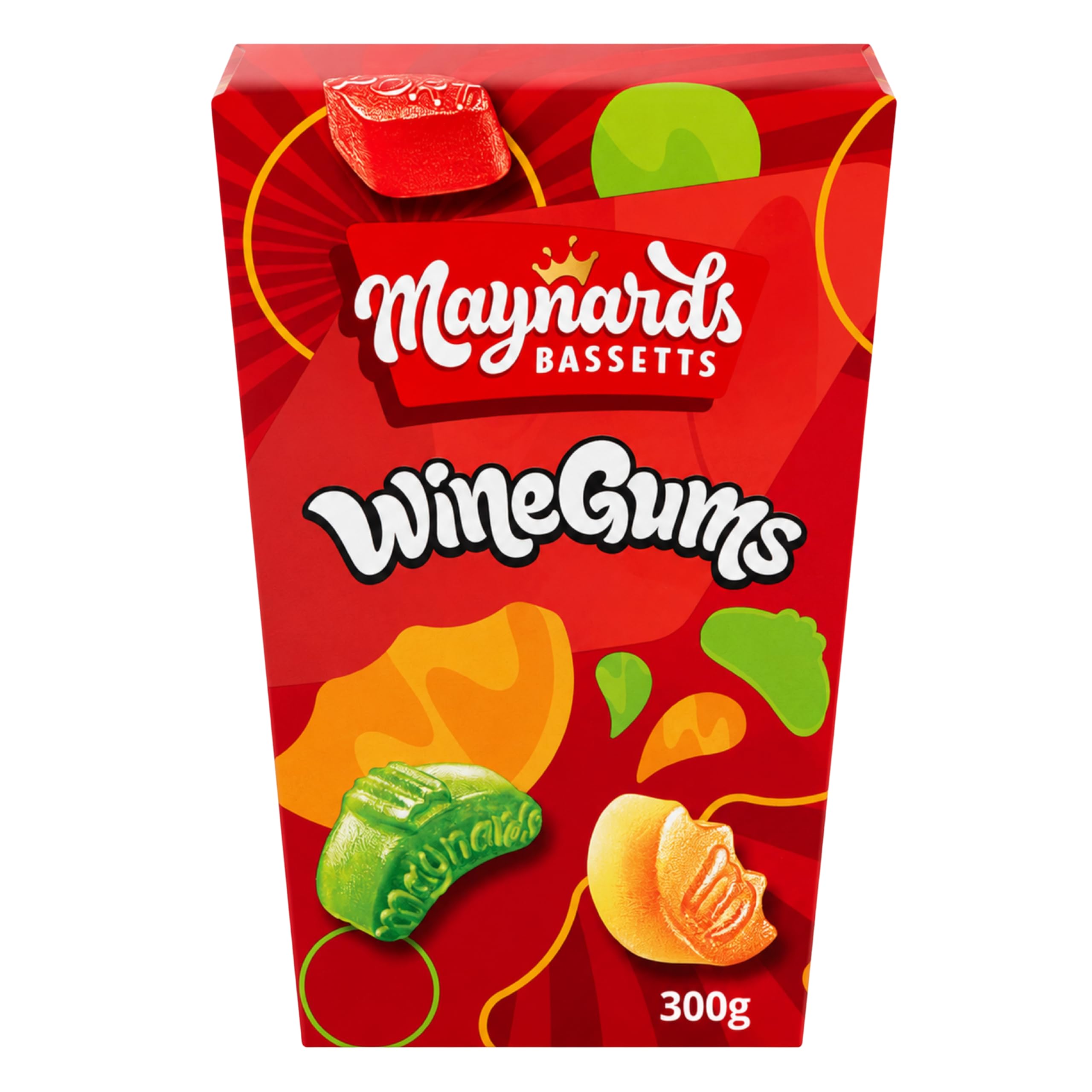 Maynards Bassetts Wine Gums - Fruity Flavours, Soft & Chewy Texture | 350g