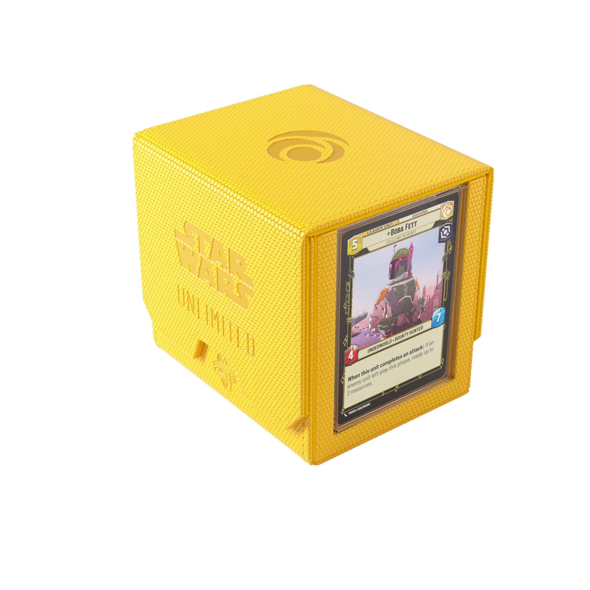Gamegenic Star Wars Unlimited Deck Pod - Yellow | Holds 60 Double-Sleeved Cards | UV Protection Case 1